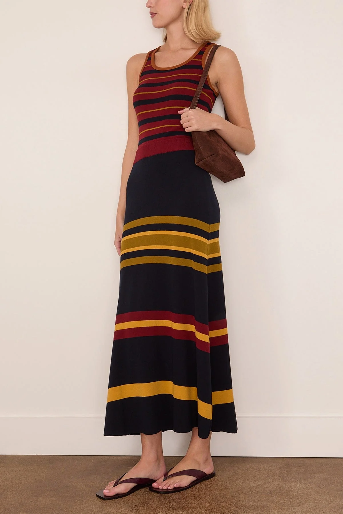 Rianda Knitted Skirt in Multi Stripes - Image 2