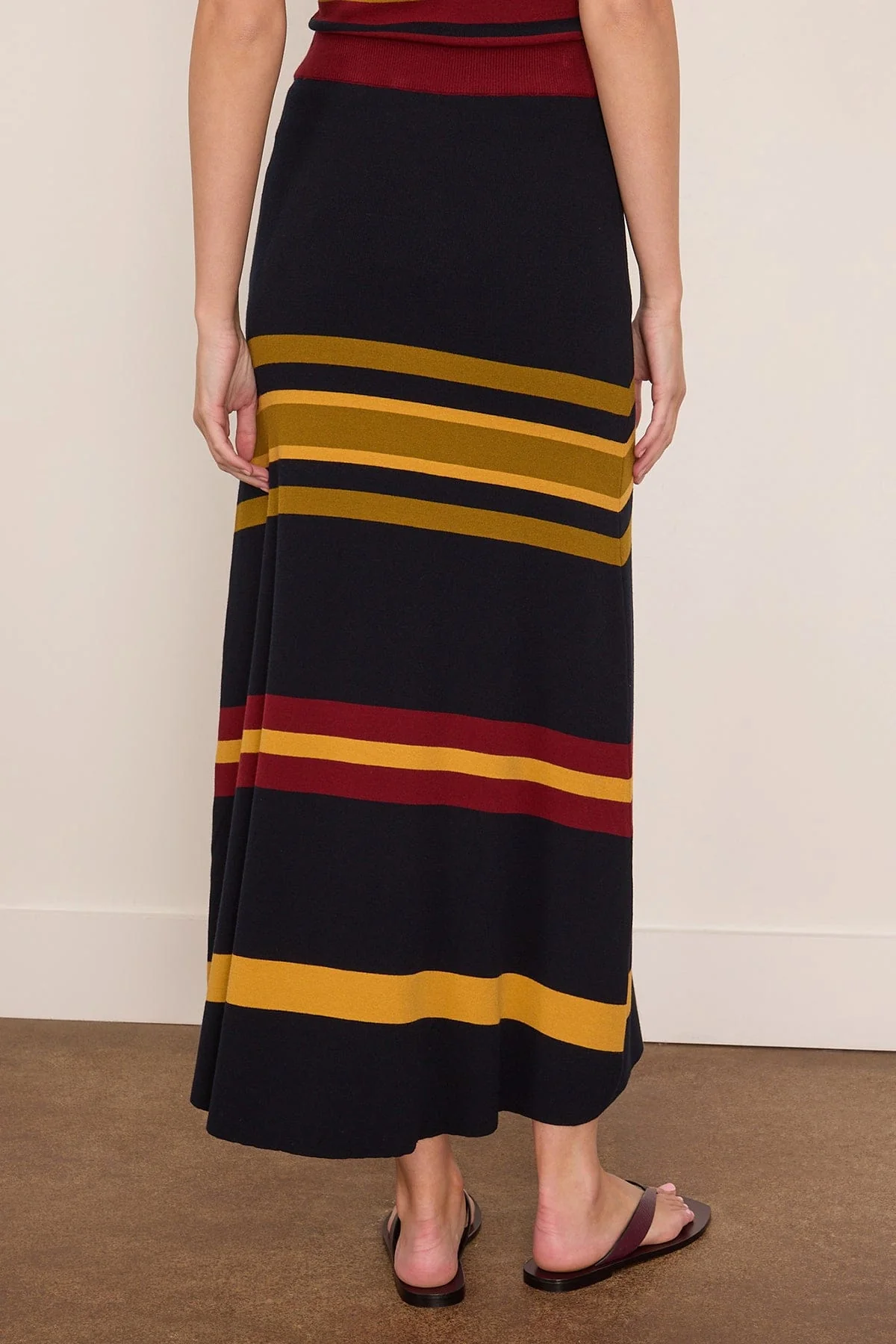 Rianda Knitted Skirt in Multi Stripes - Image 4