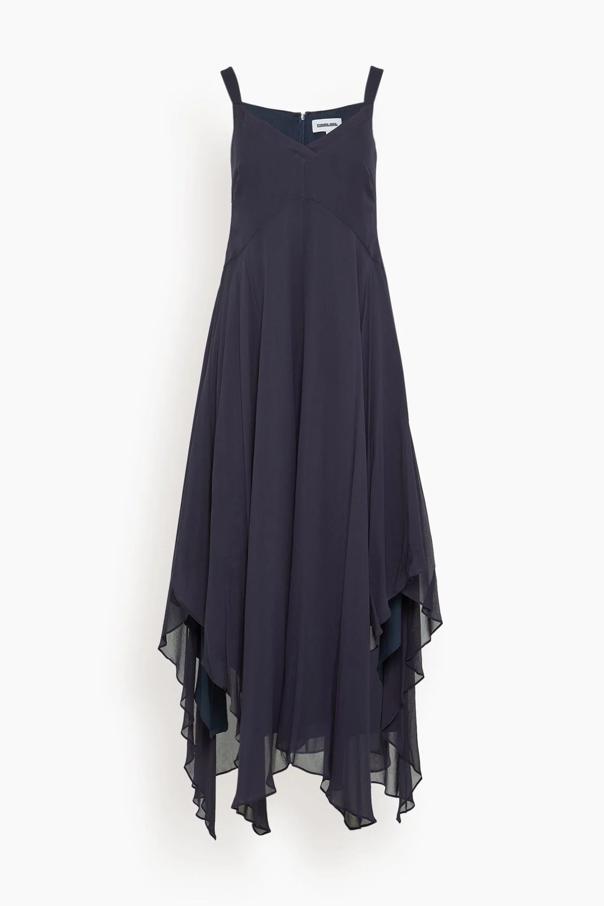 Riley Handkerchief Dress in Navy