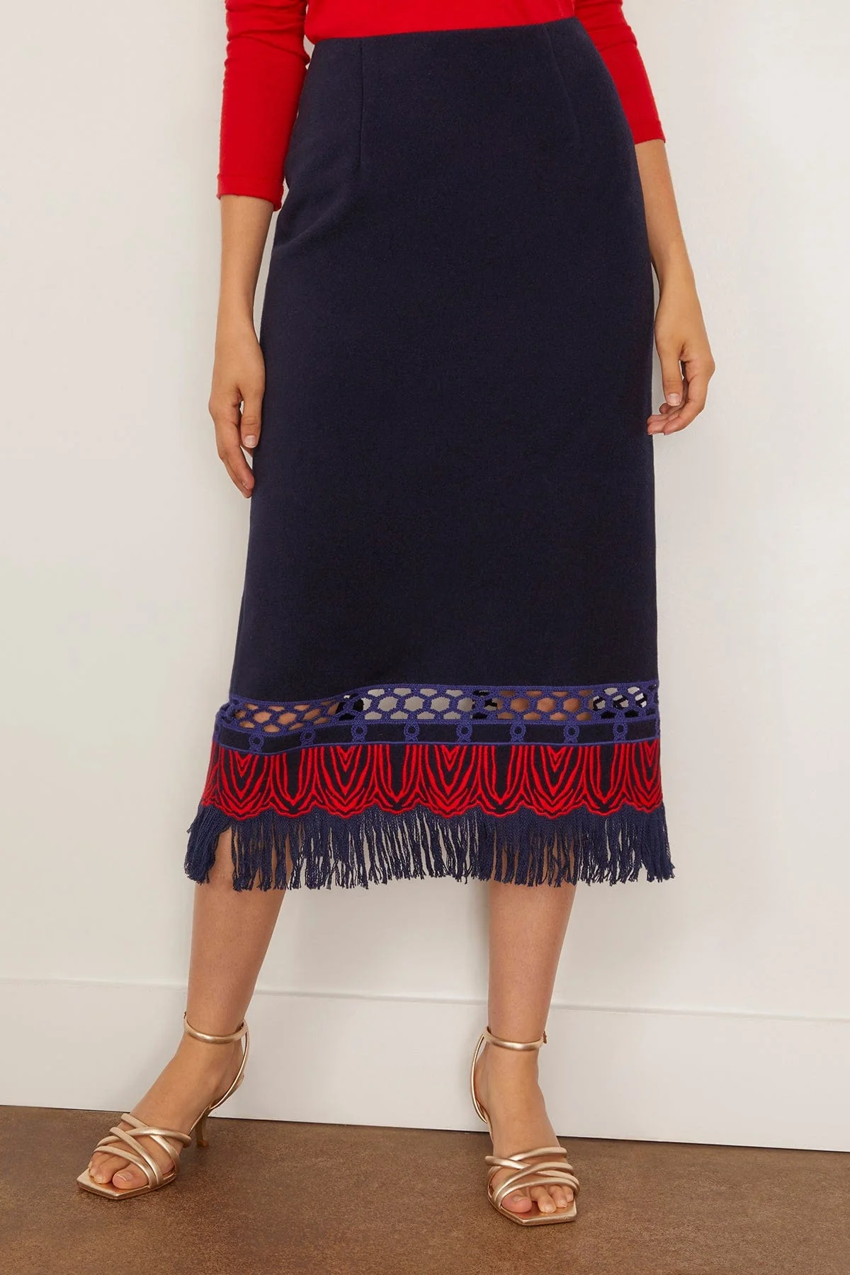 Rivington Skirt in Midnight Wool - Image 3