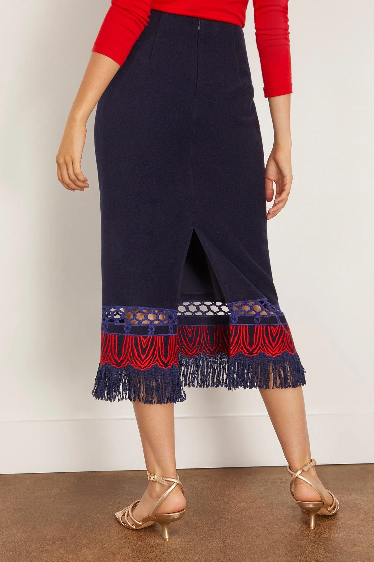 Rivington Skirt in Midnight Wool - Image 4