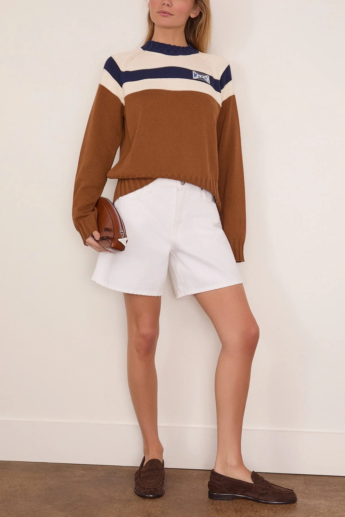 Roundneck Sweater in Tobacco - Image 2