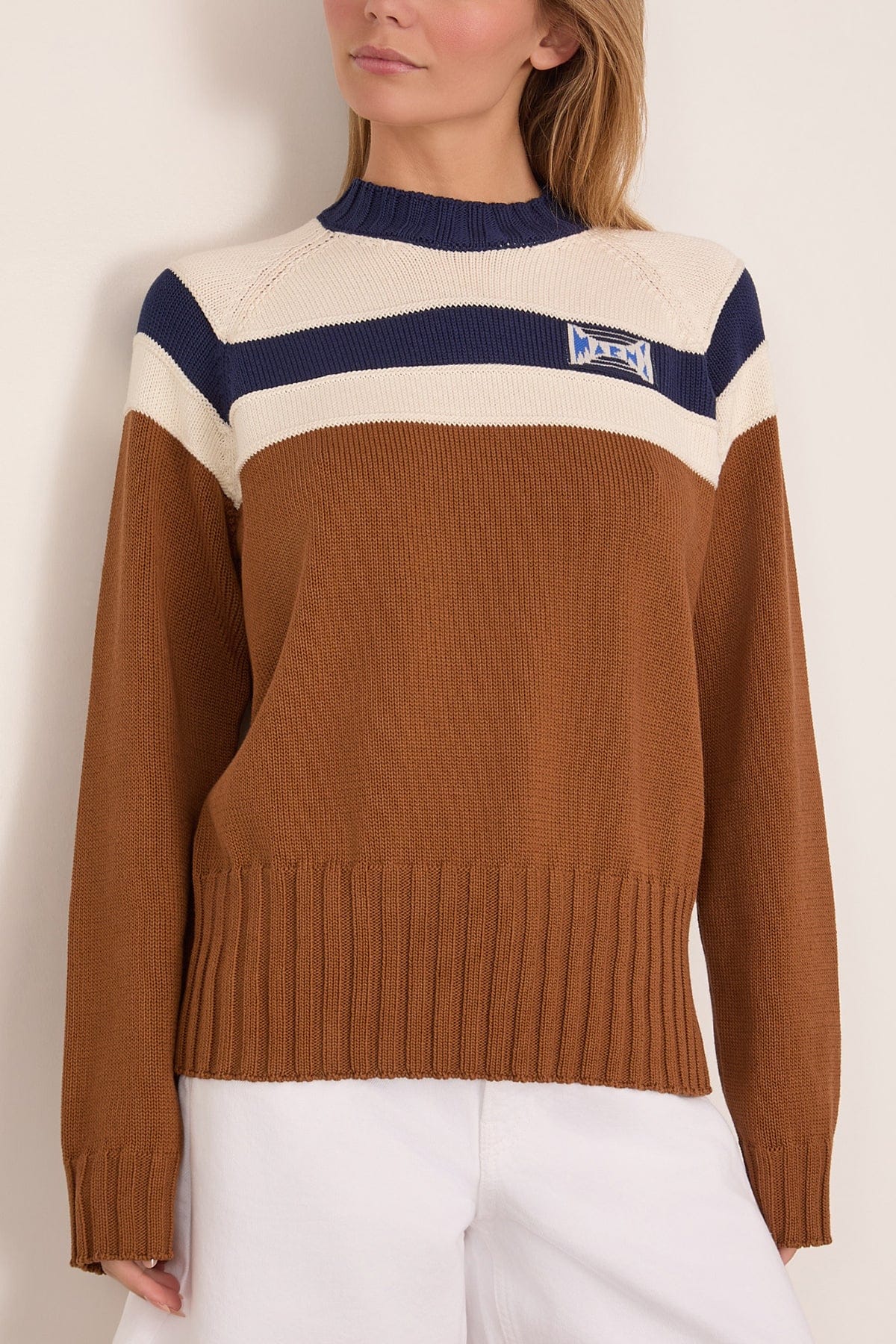 Roundneck Sweater in Tobacco - Image 3
