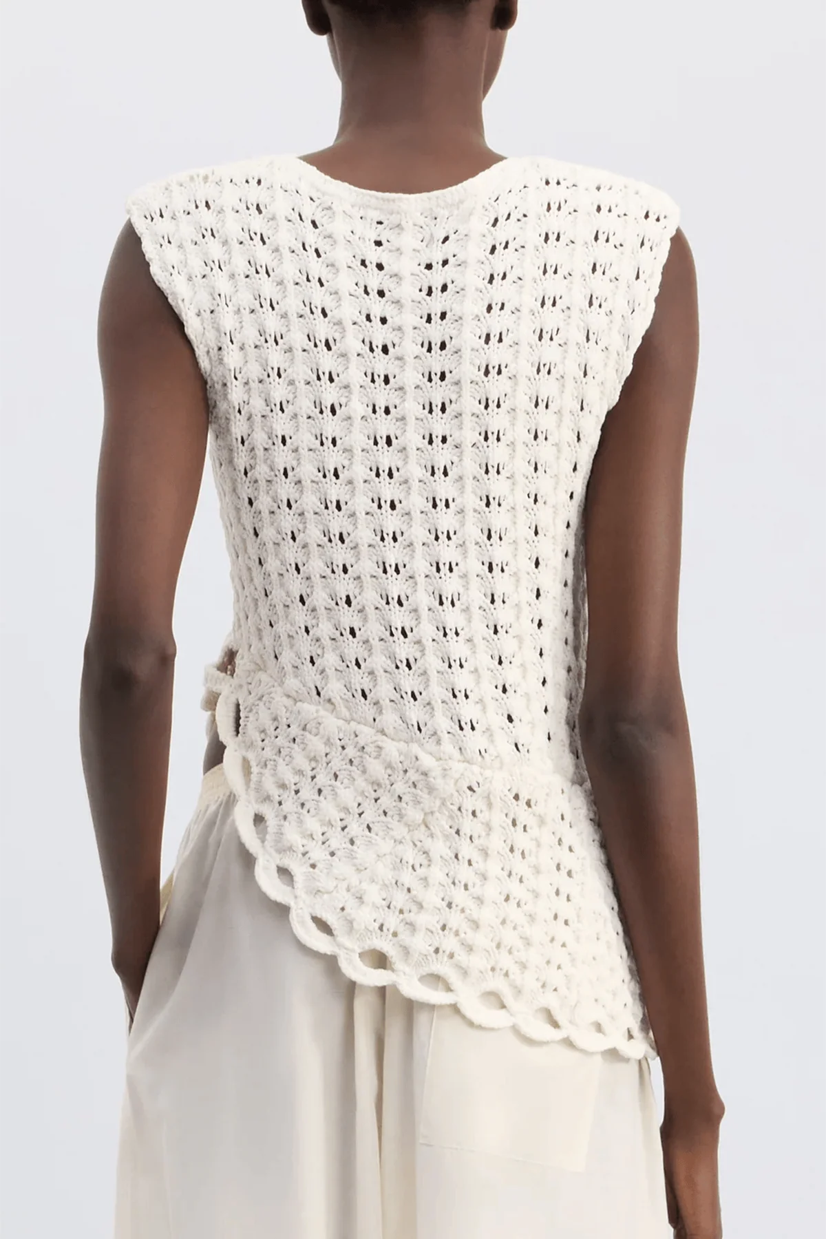 Saez Asymmetric Top in Ivory - Image 4