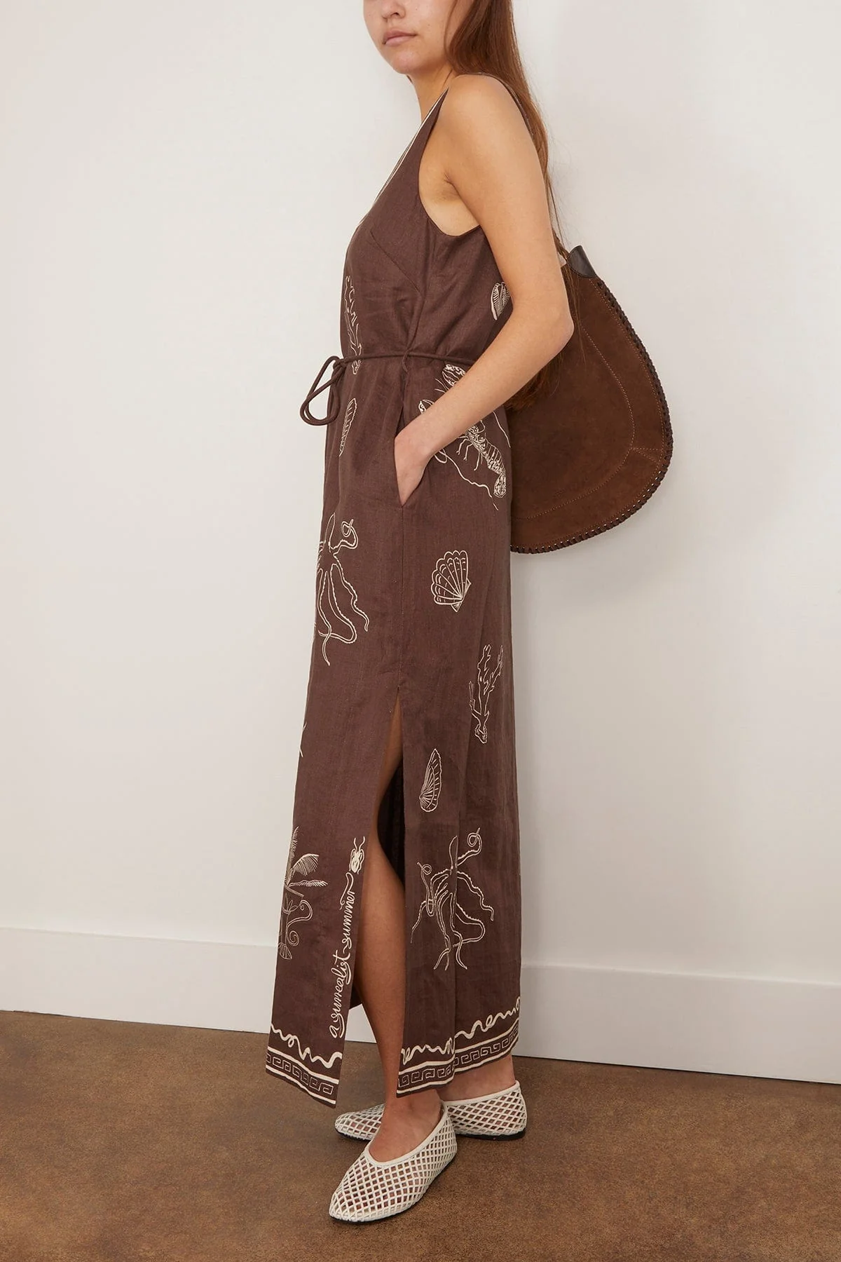 Sammy Midi Dress in Chocolate (TS) - Image 2