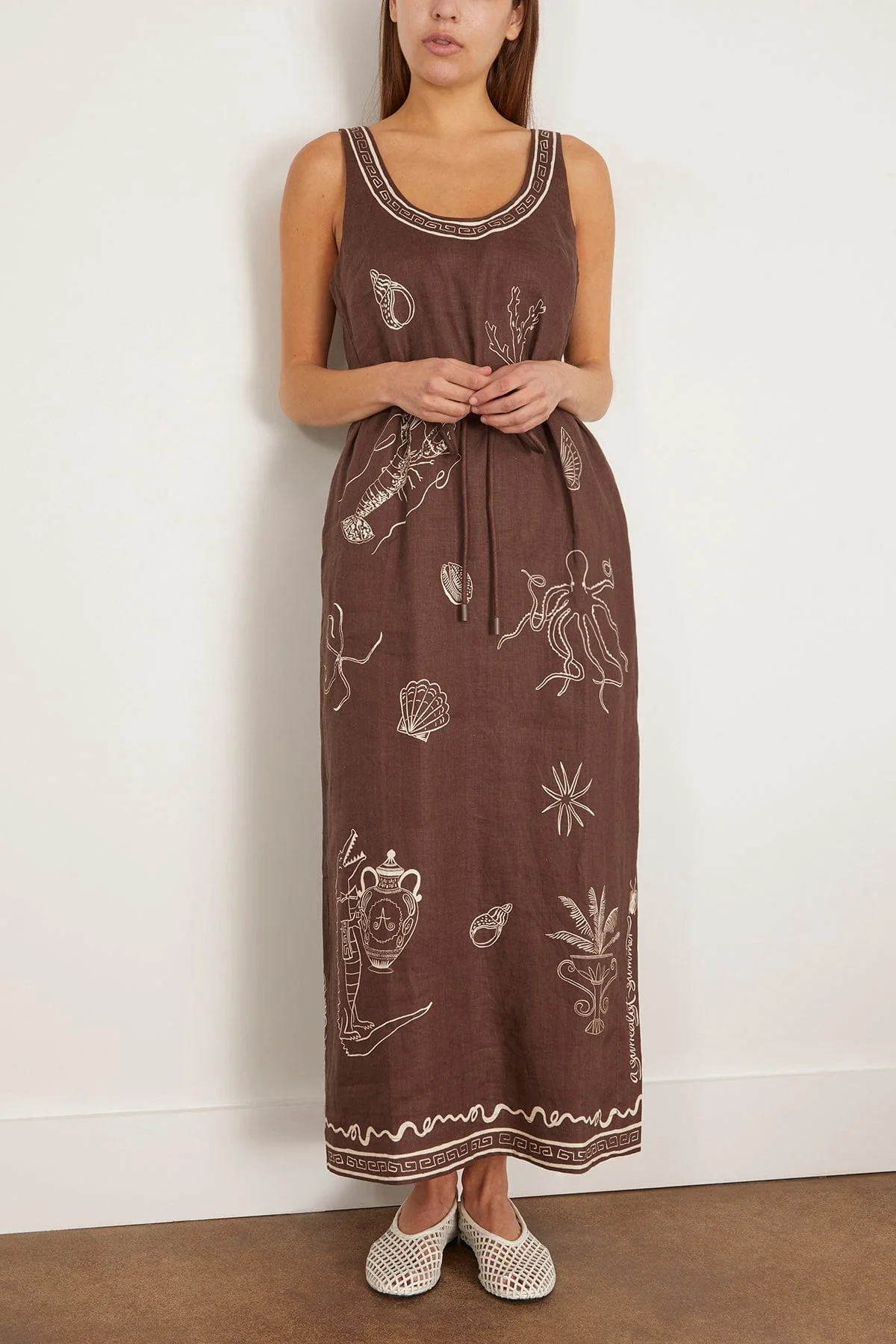 Sammy Midi Dress in Chocolate (TS) - Image 3