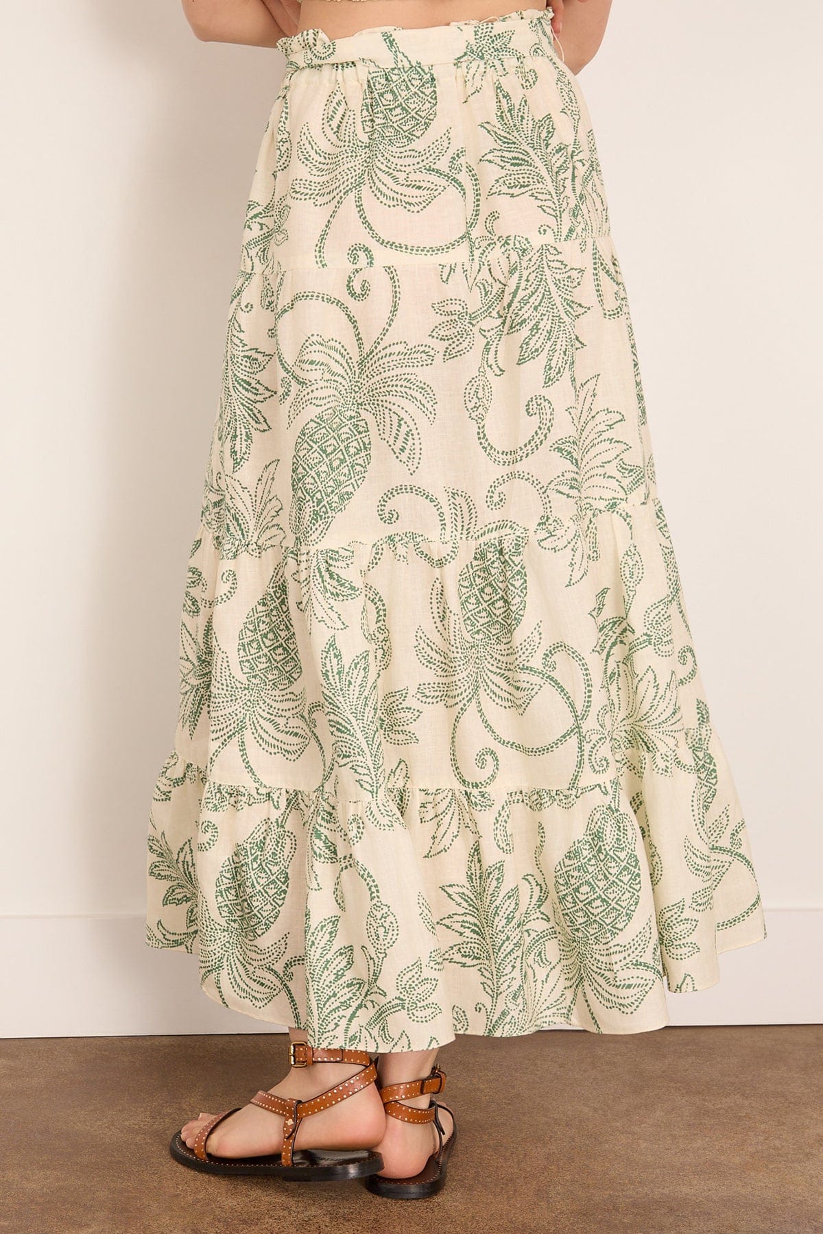 Sanaa Skirt in Mokata Green - Image 4