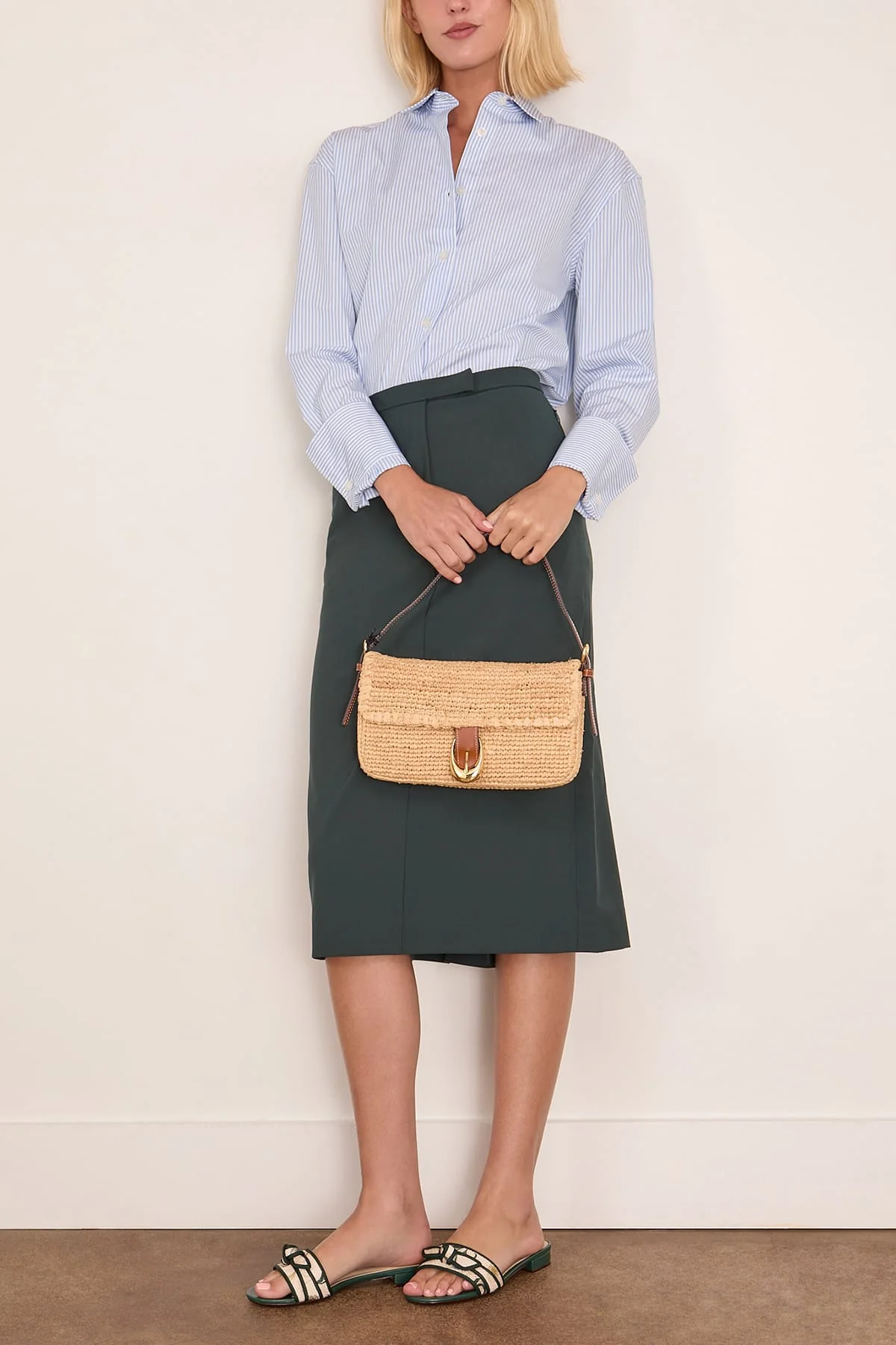 Sandora Skirt in Dark Green - Image 2