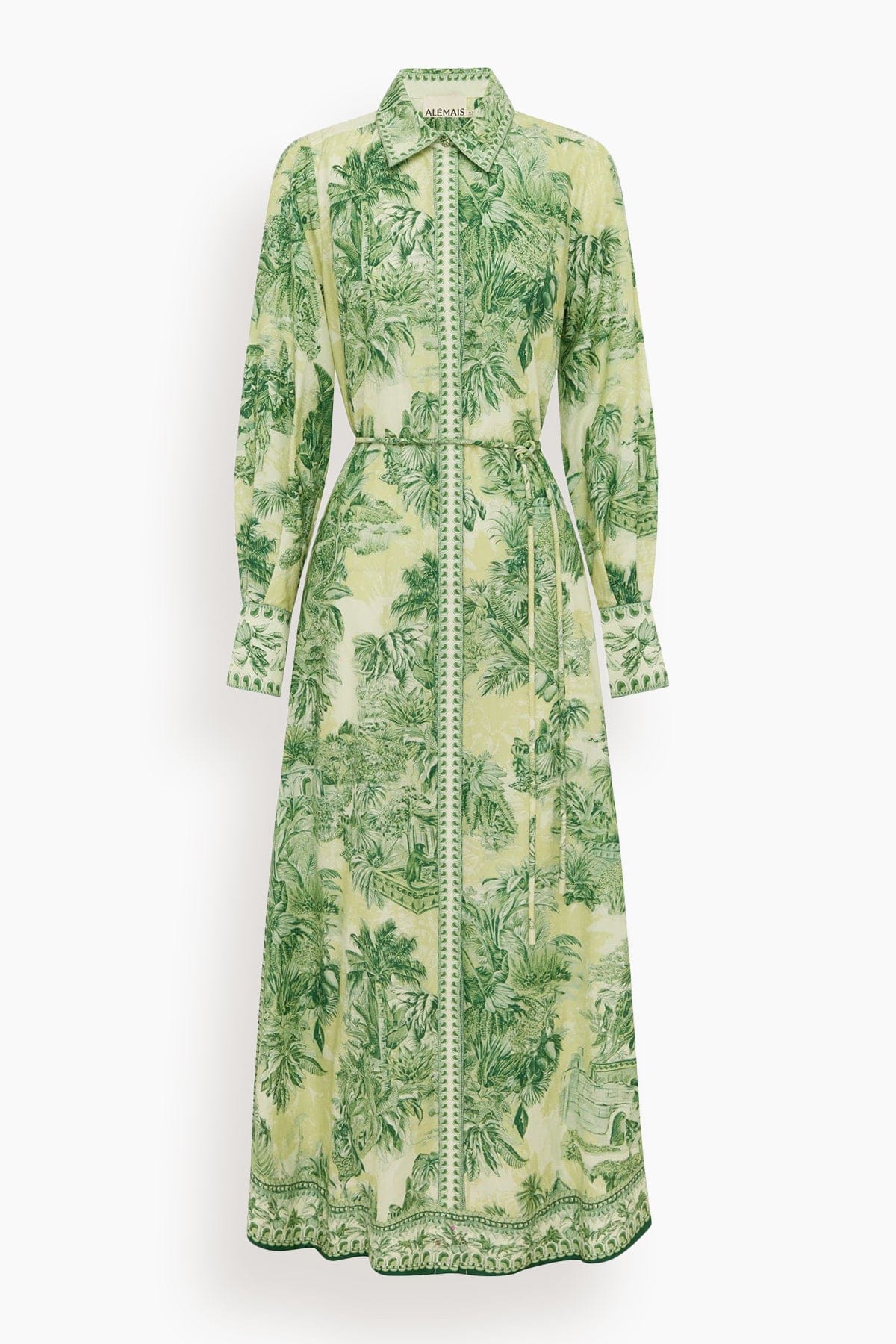 Sara Shirtdress in Green