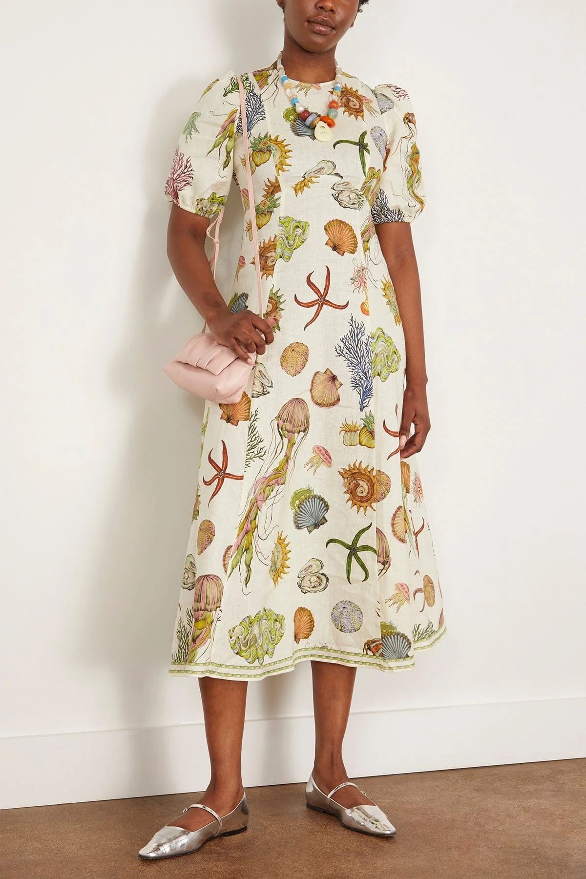 Sea Midi Dress in Cream (TS) - Image 2