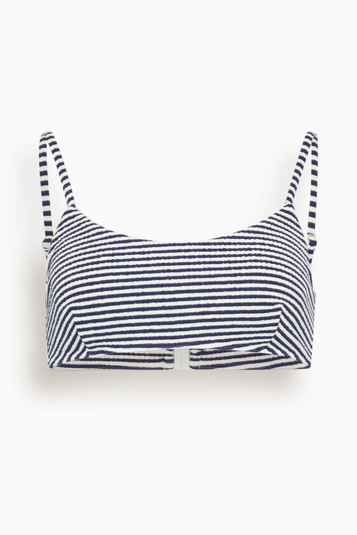 Seamless Kaia Top in Maritime Blue/Cream Multi