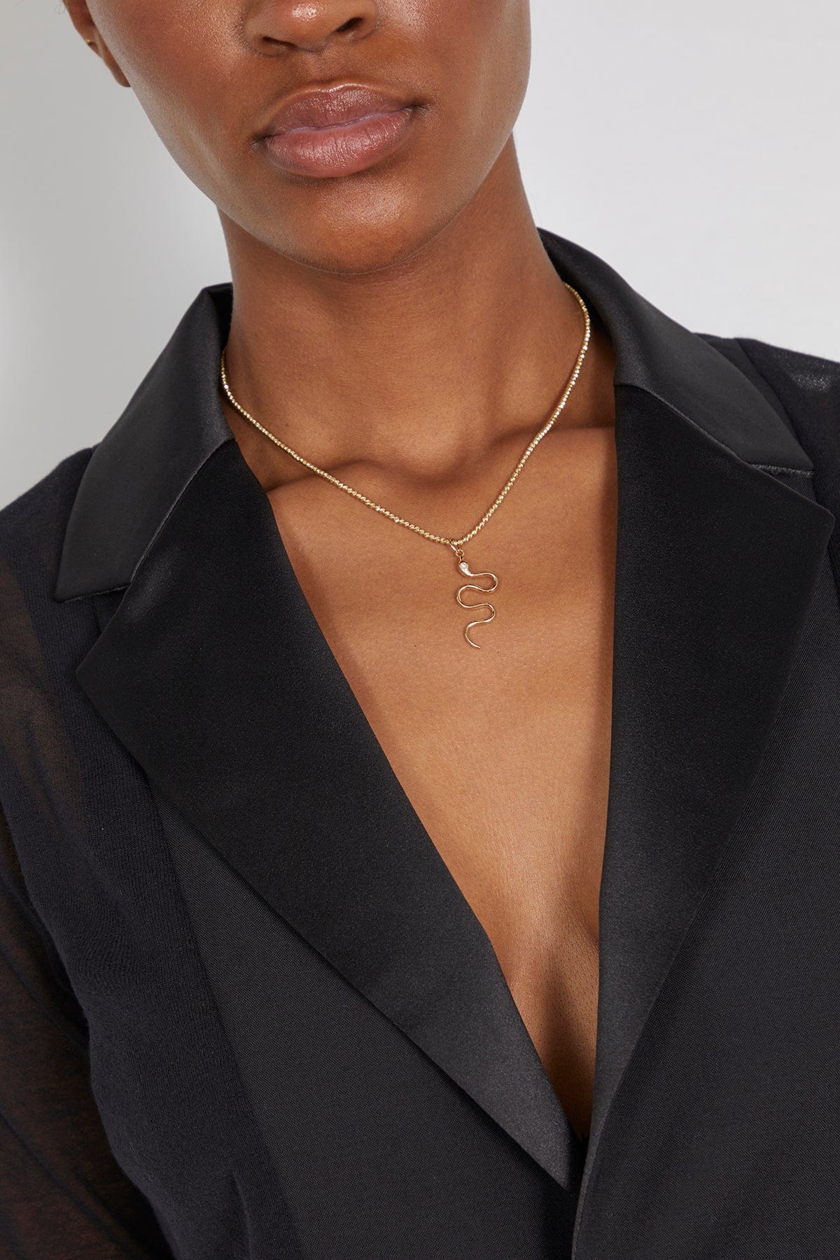 Serpent Pendant in 14k Yellow Gold - Image 2