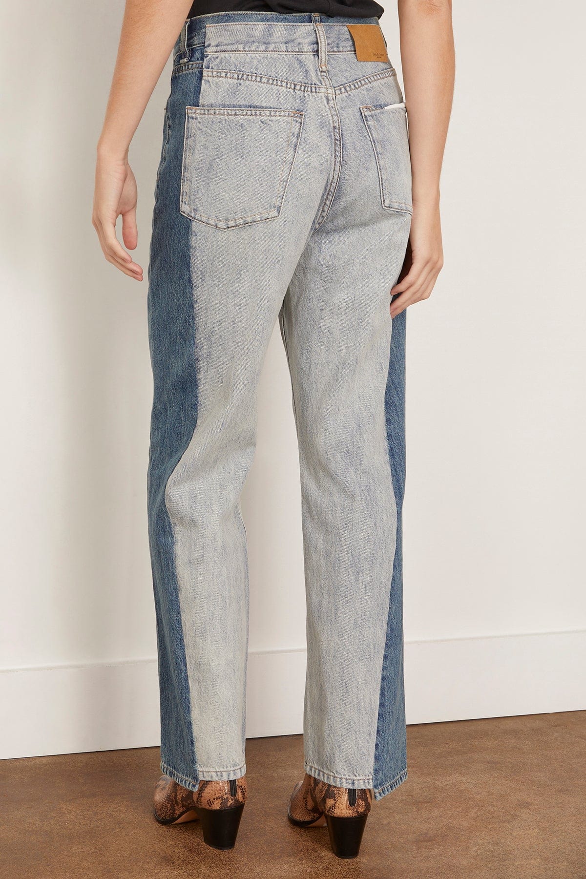 Shea High Rise Ankle Straight Jean in York Spliced - Image 4