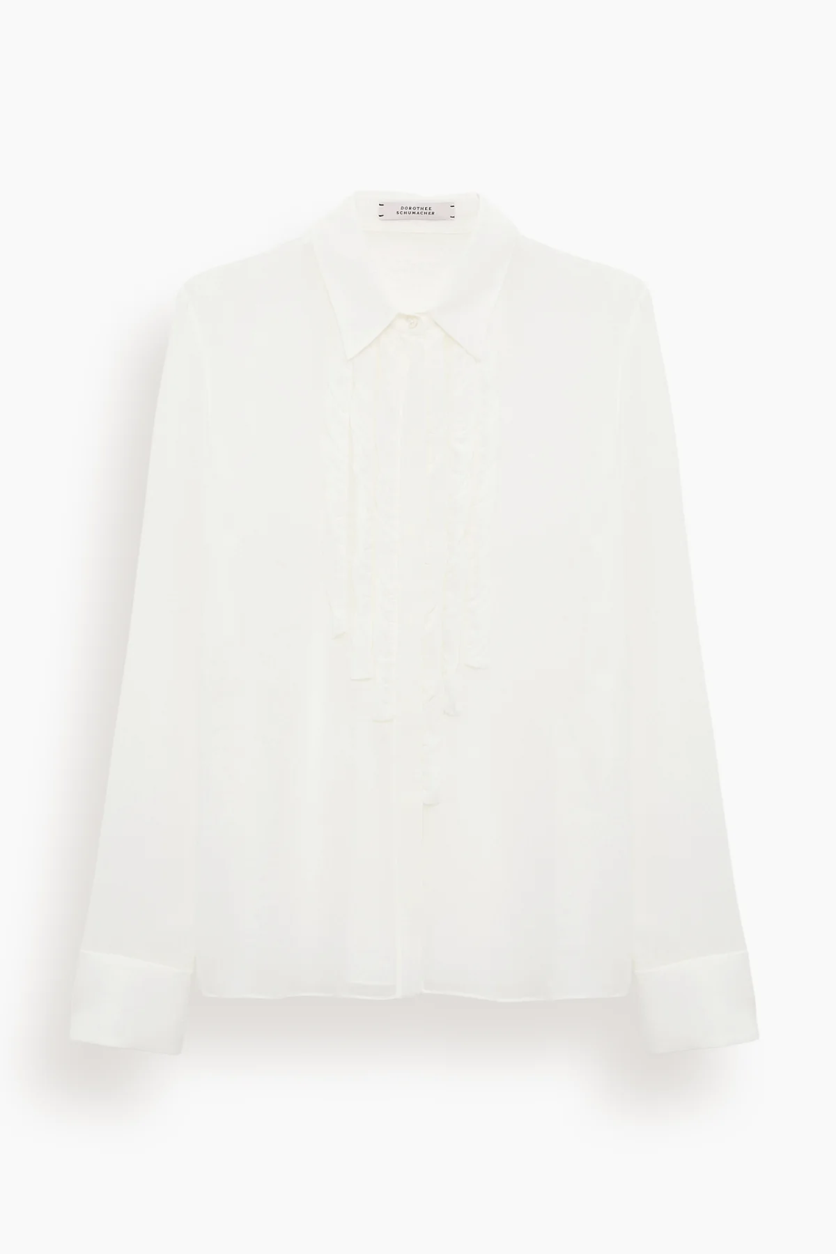 Sheer Twist Blouse in Camellia White