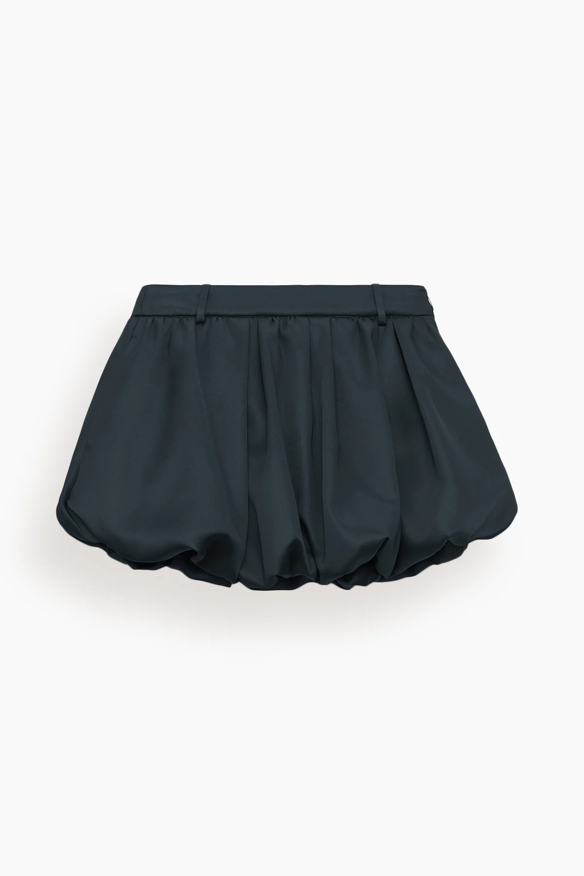 Shiny Statement Skirt in Graphite