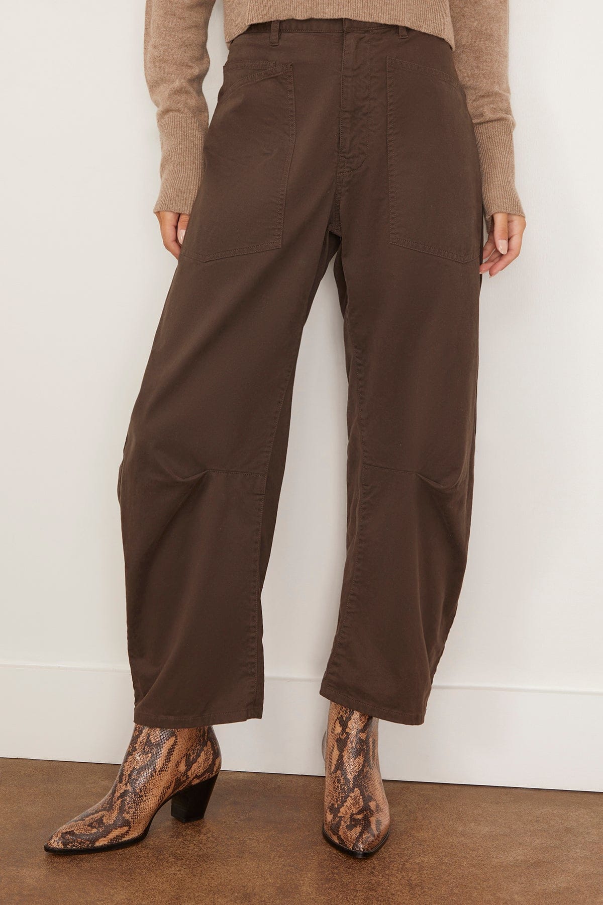 Shon Pant in Chocolate Brown - Image 3