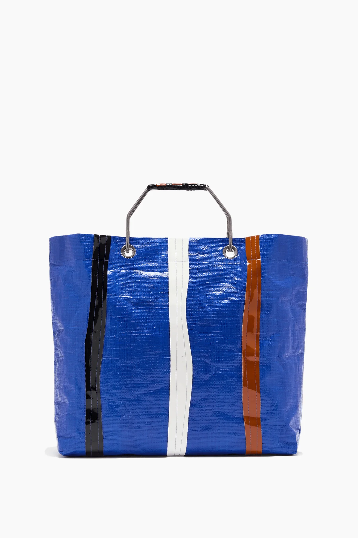 Shopping Bag in Blue White Black - Image 3