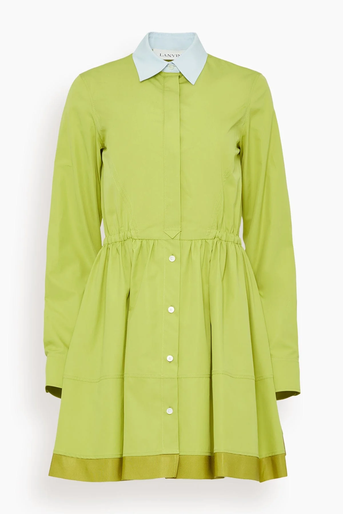 Short Shirt Dress in Absinth Green