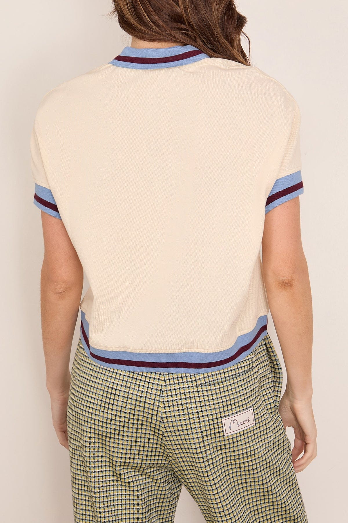 Short Sleeve Polo in Bone - Image 4