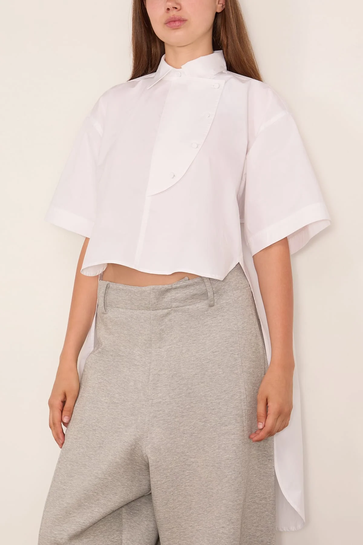 Short Sleeve Shirt in Optical White - Image 3
