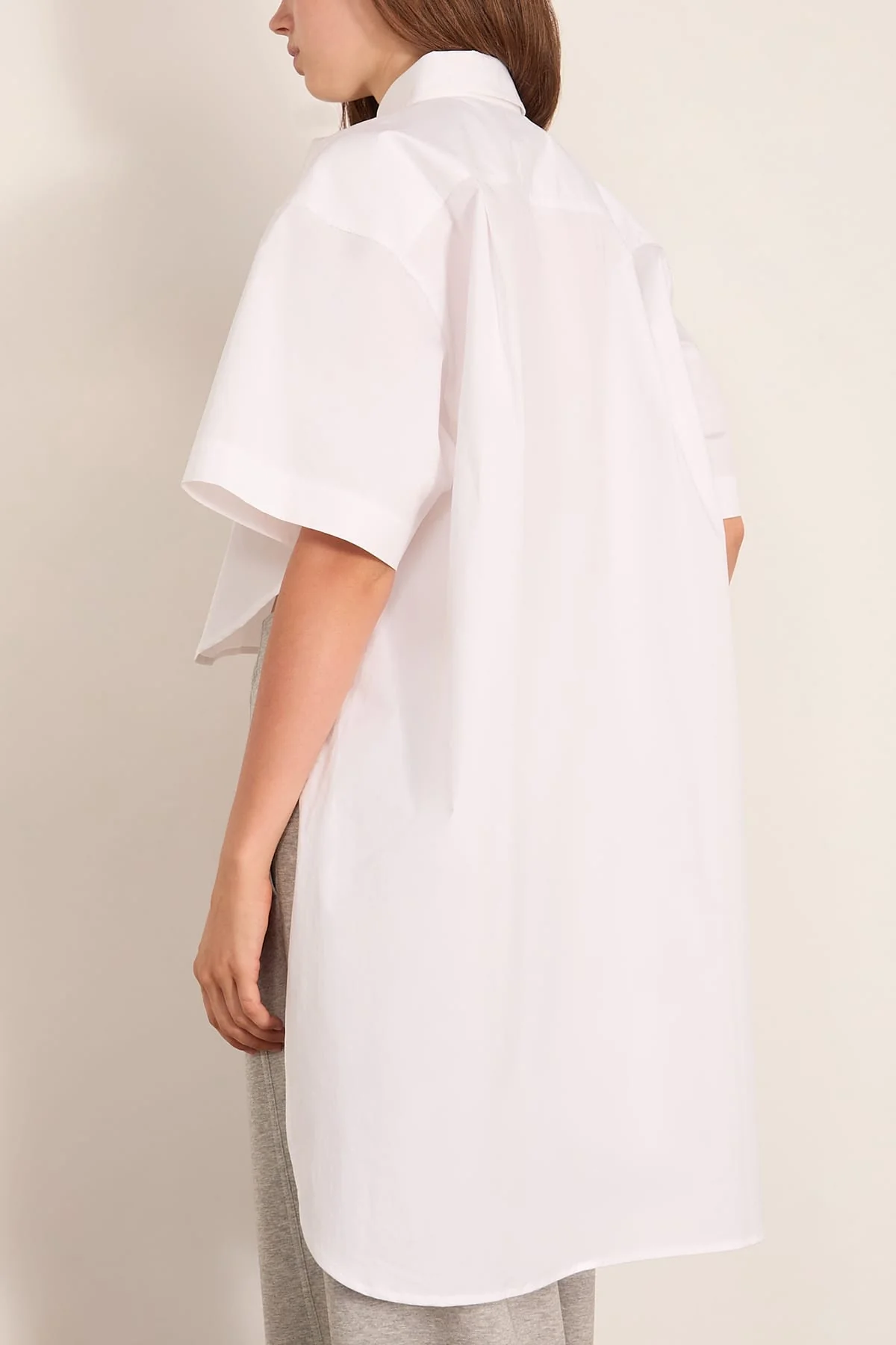 Short Sleeve Shirt in Optical White - Image 4