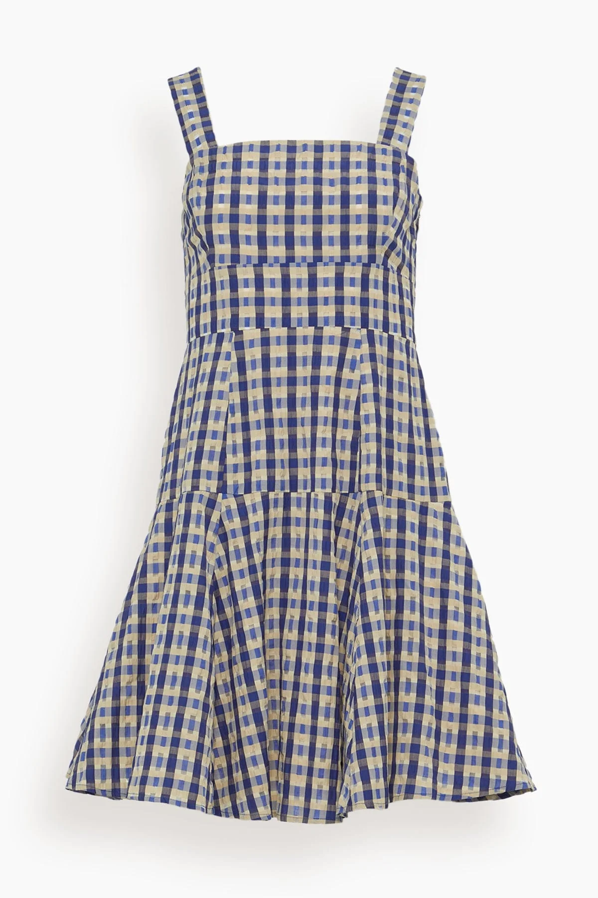 Skater Dress in Navy Check