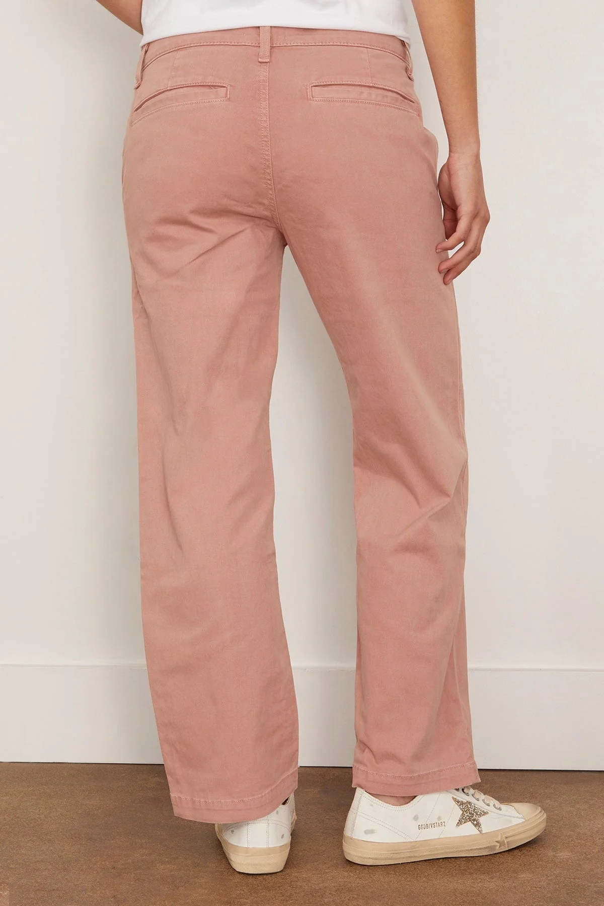 Slim Chino Pant in Washed Dusty Rose - Image 5