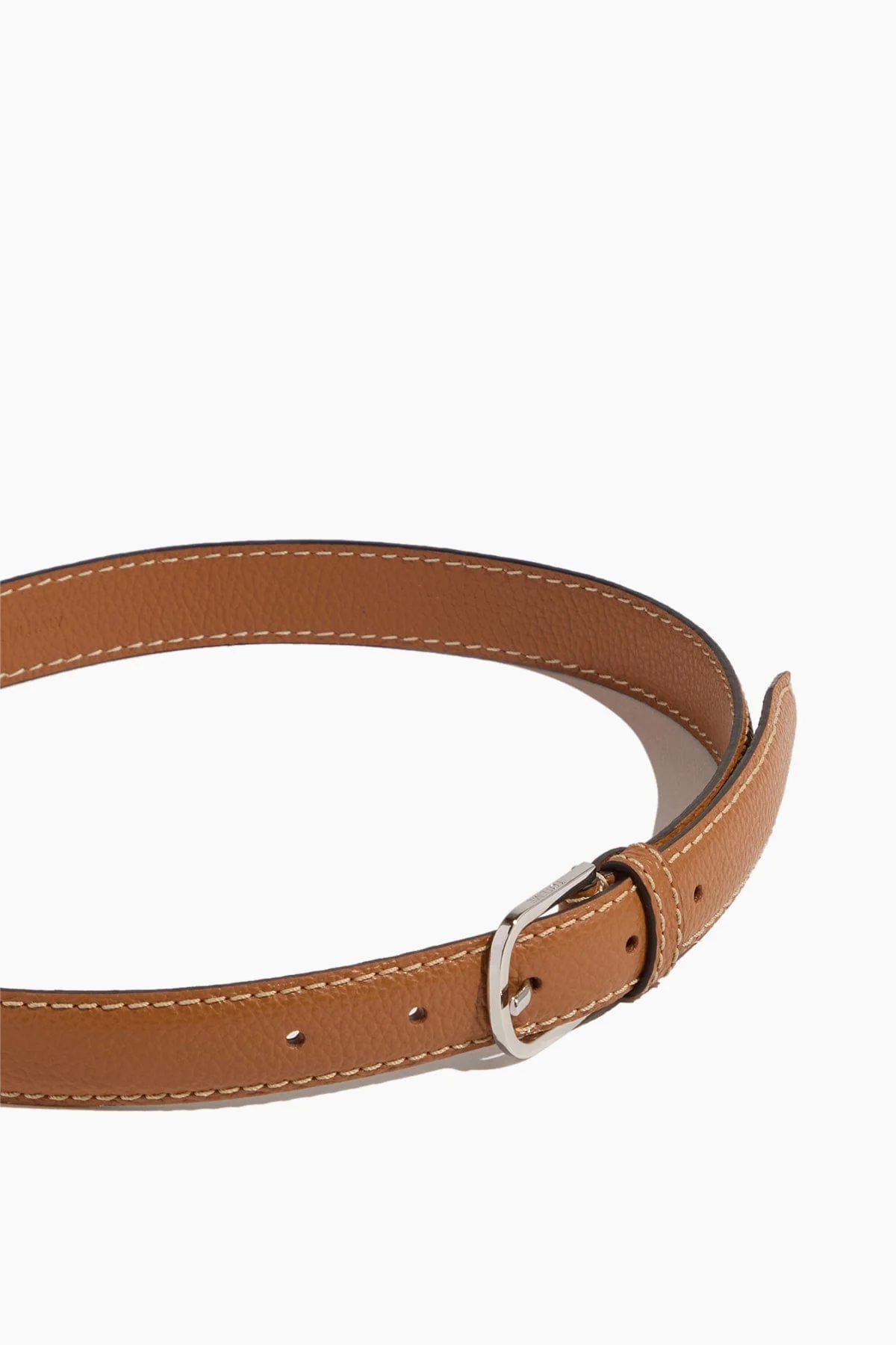 Slim Grained-Leather Trouser Belt in Tan - Image 3