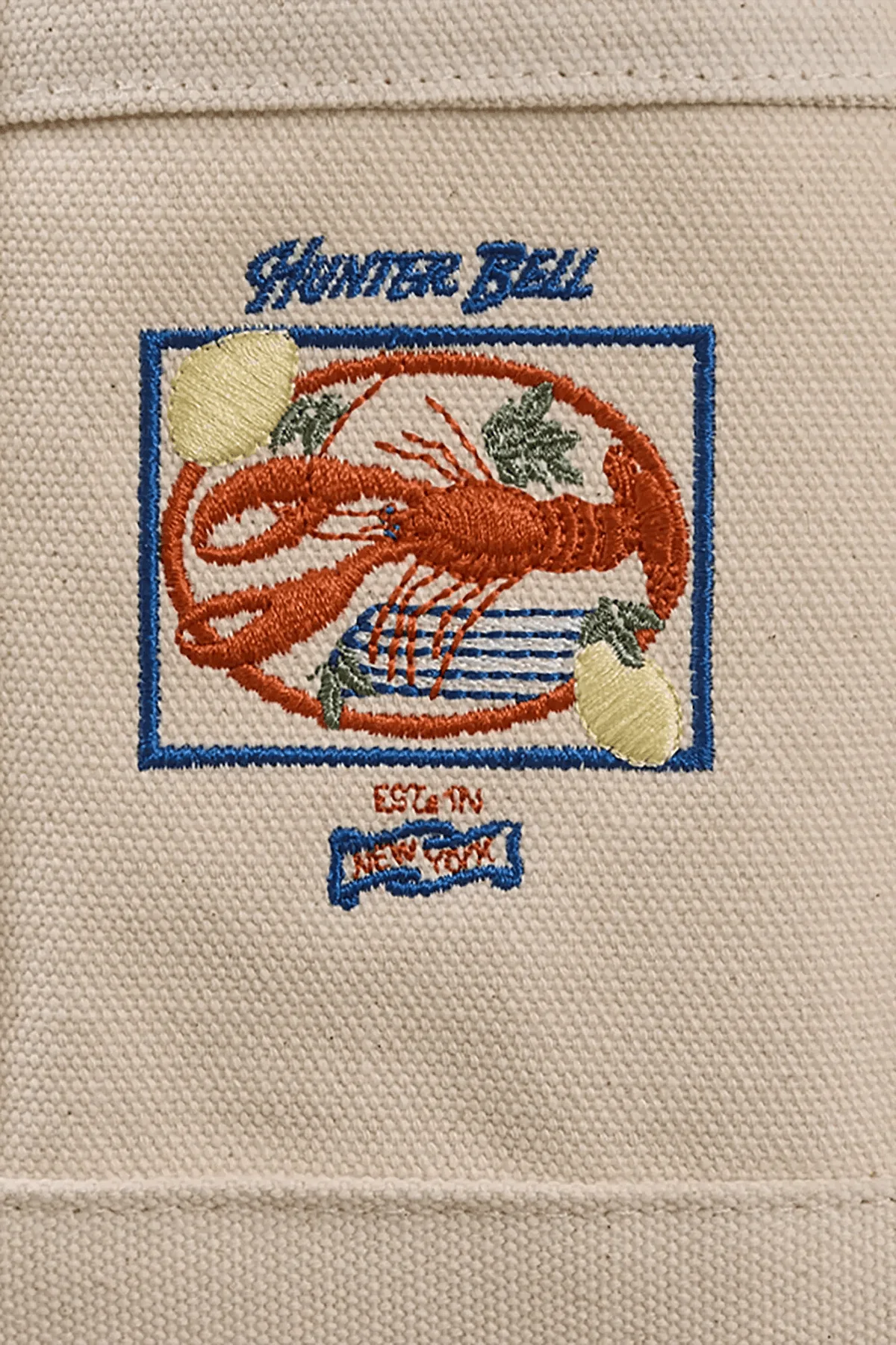 Small HB Canvas Tote in Natural - Image 3