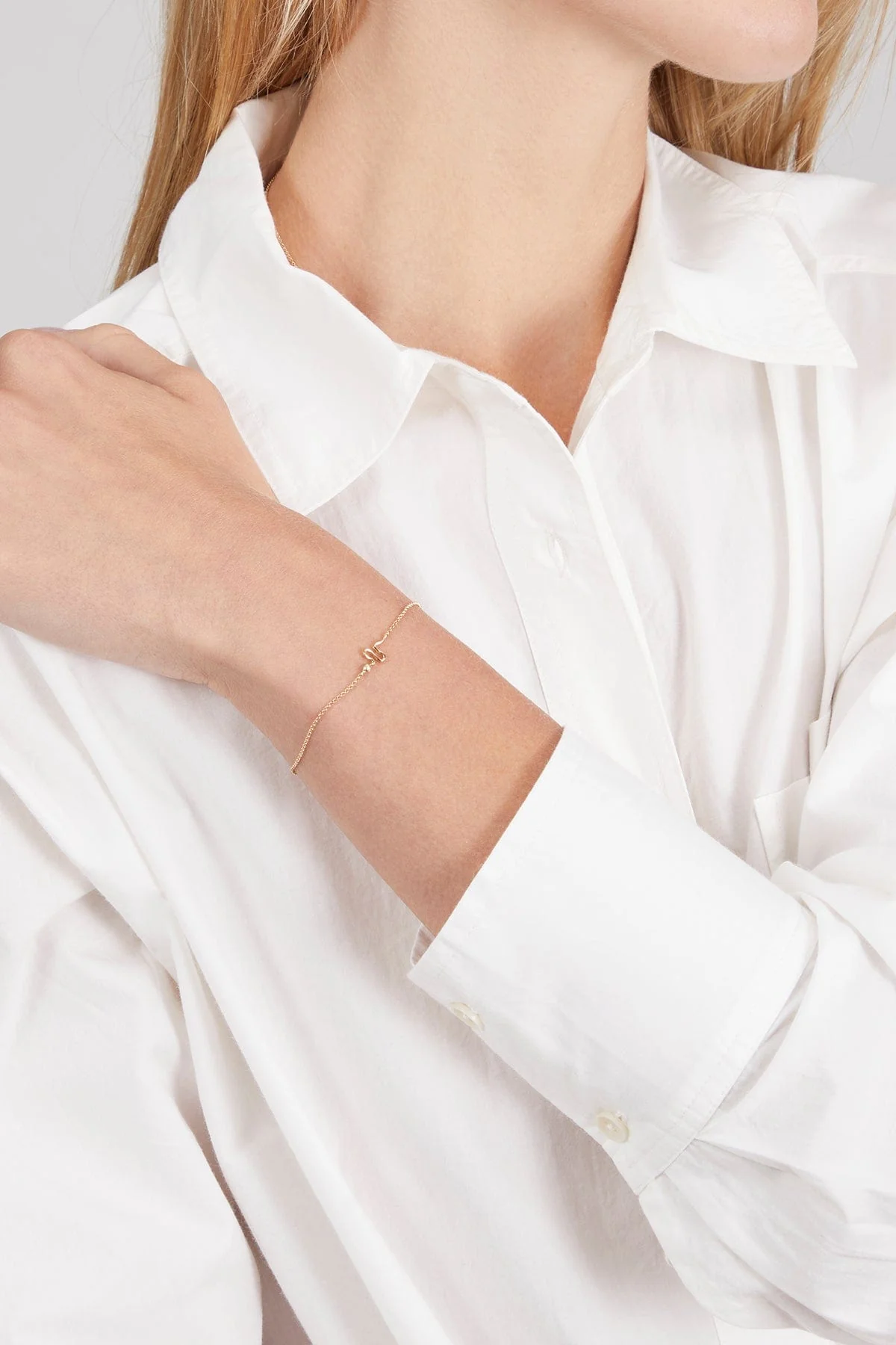 Snake Chain Bracelet in 14k Yellow Gold - Image 2