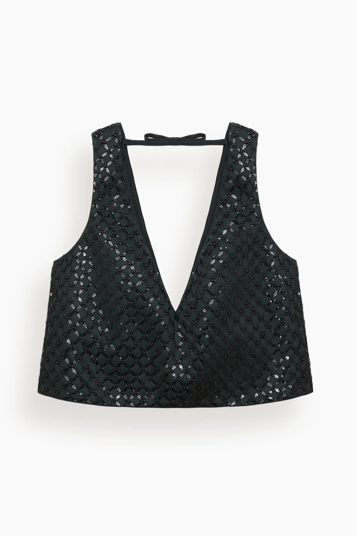 Sparkling Statement Top in Graphite