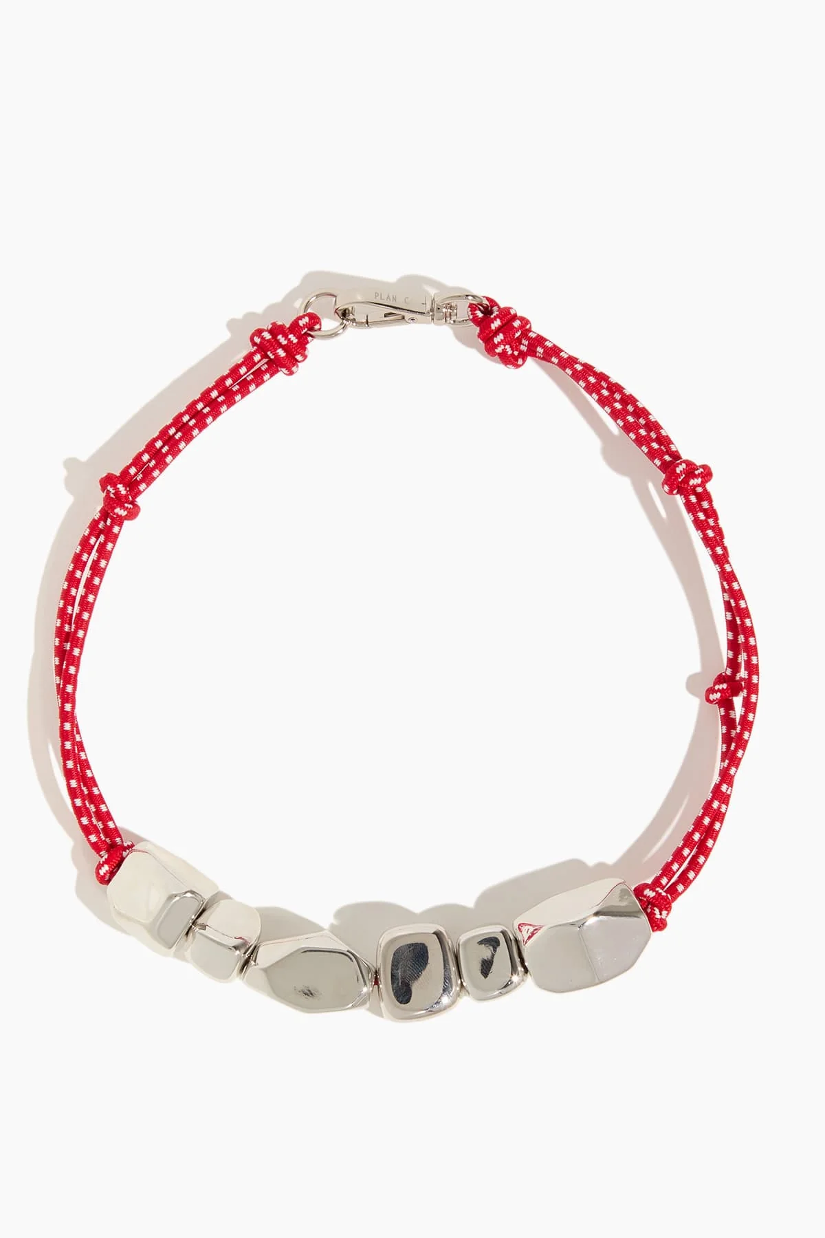 Stone Cord Necklace in Red Nickel - Image 4