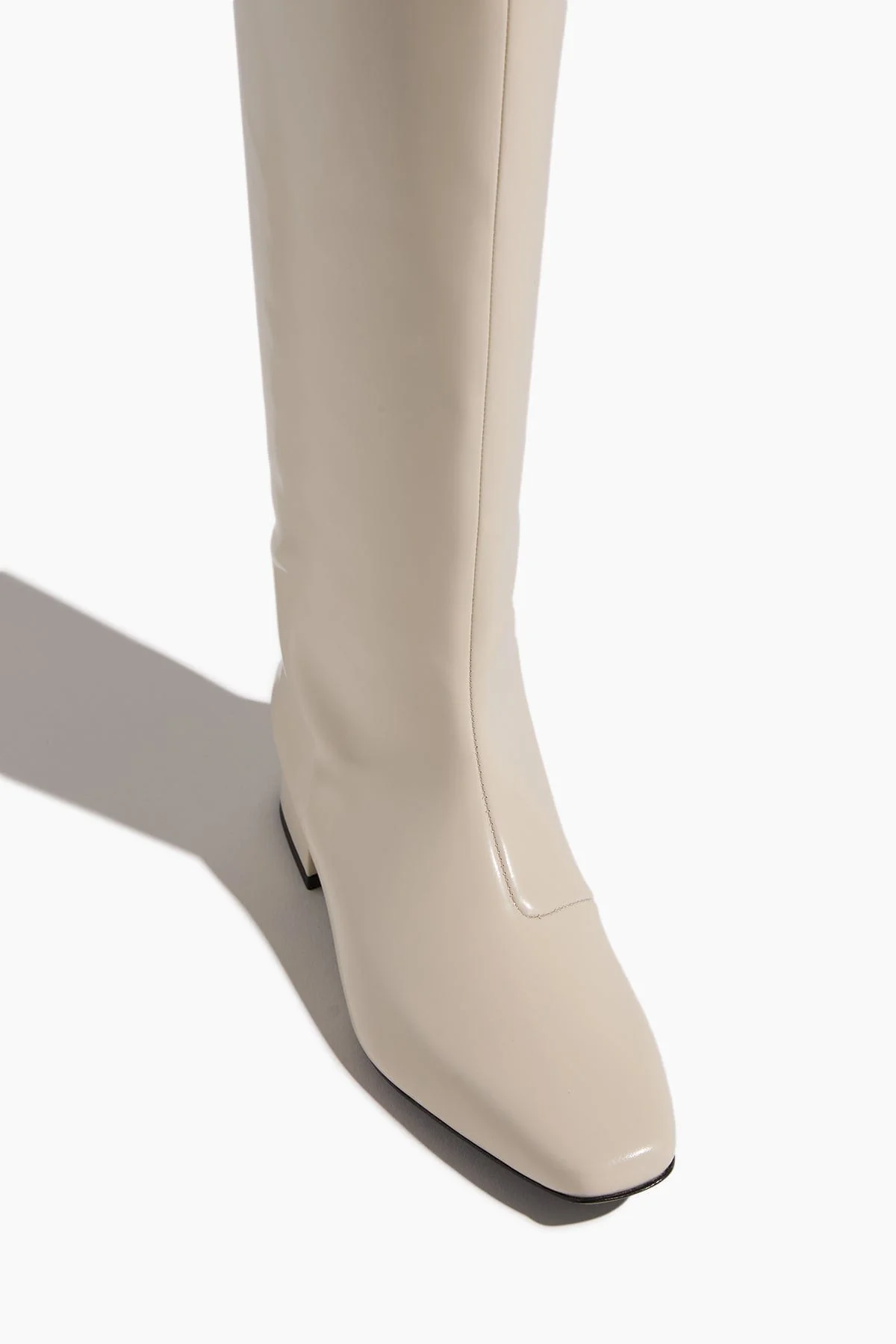 Subtle Shine Riding Boot in Dark Cream - Image 4