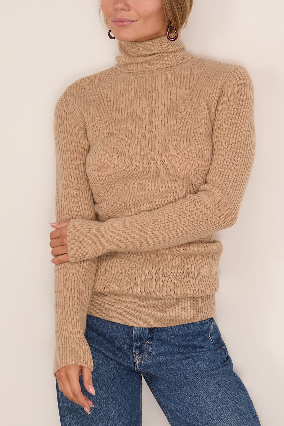 Tacro Sweater in Beige - Image 3