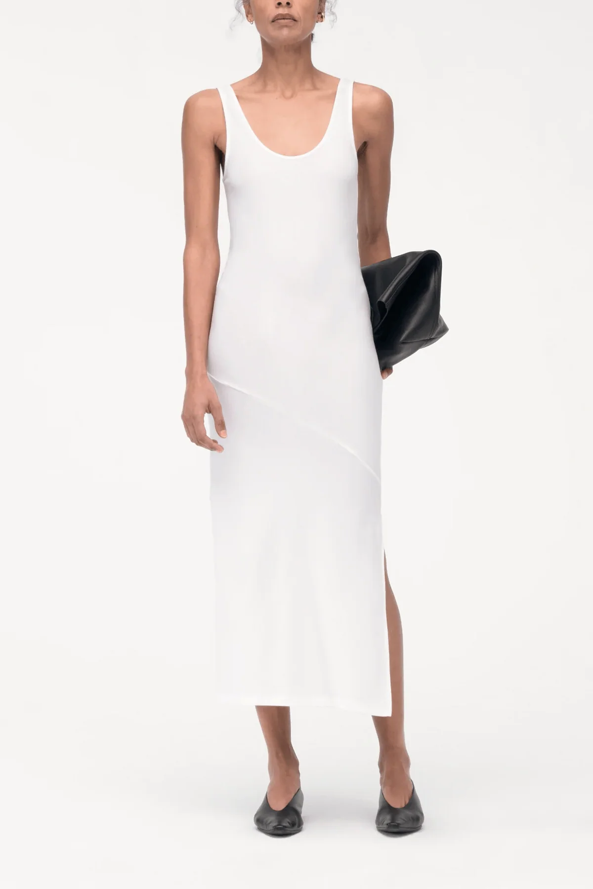 Tank Dress in White - Image 2