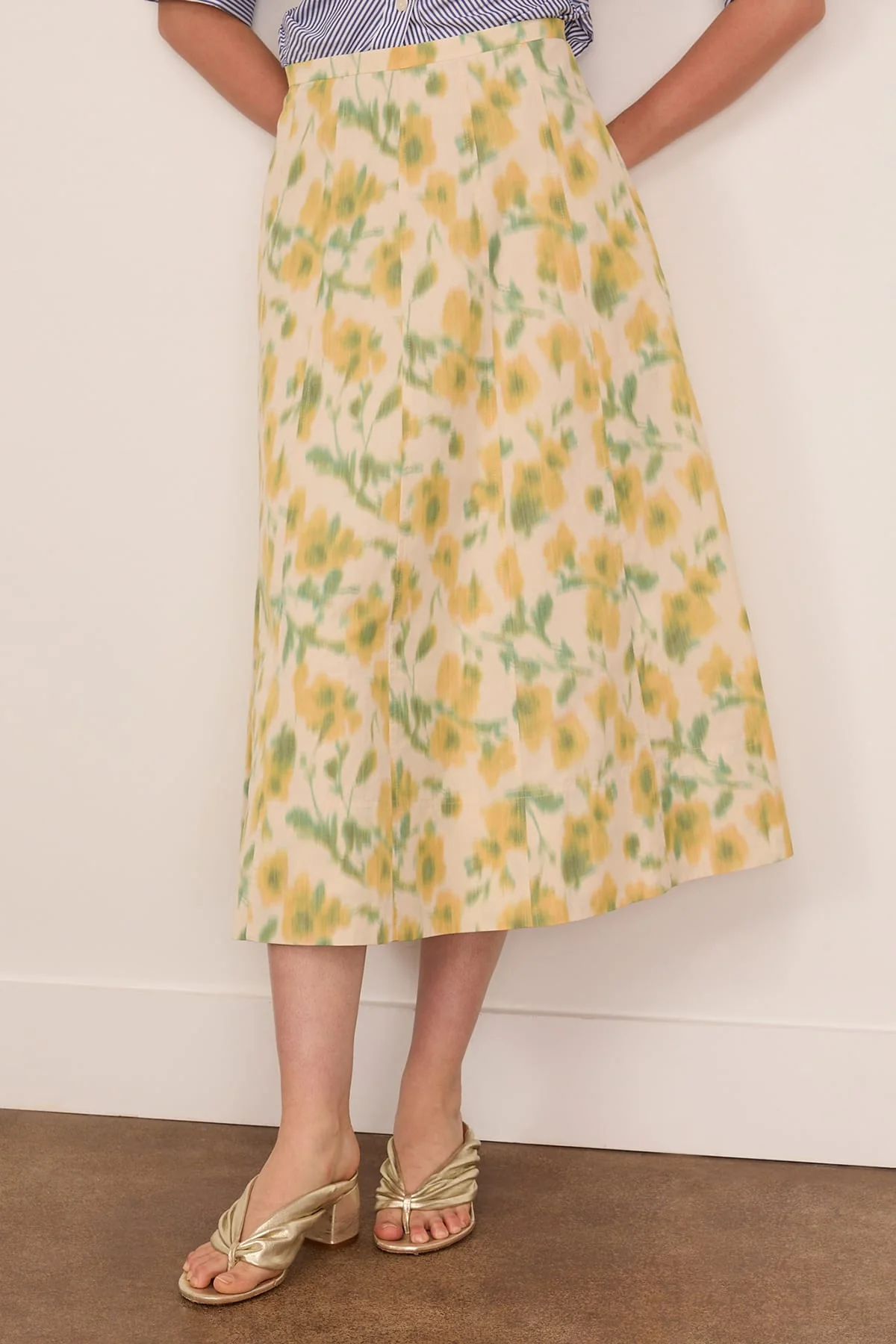 Tavia Skirt in Butter Multi - Image 3