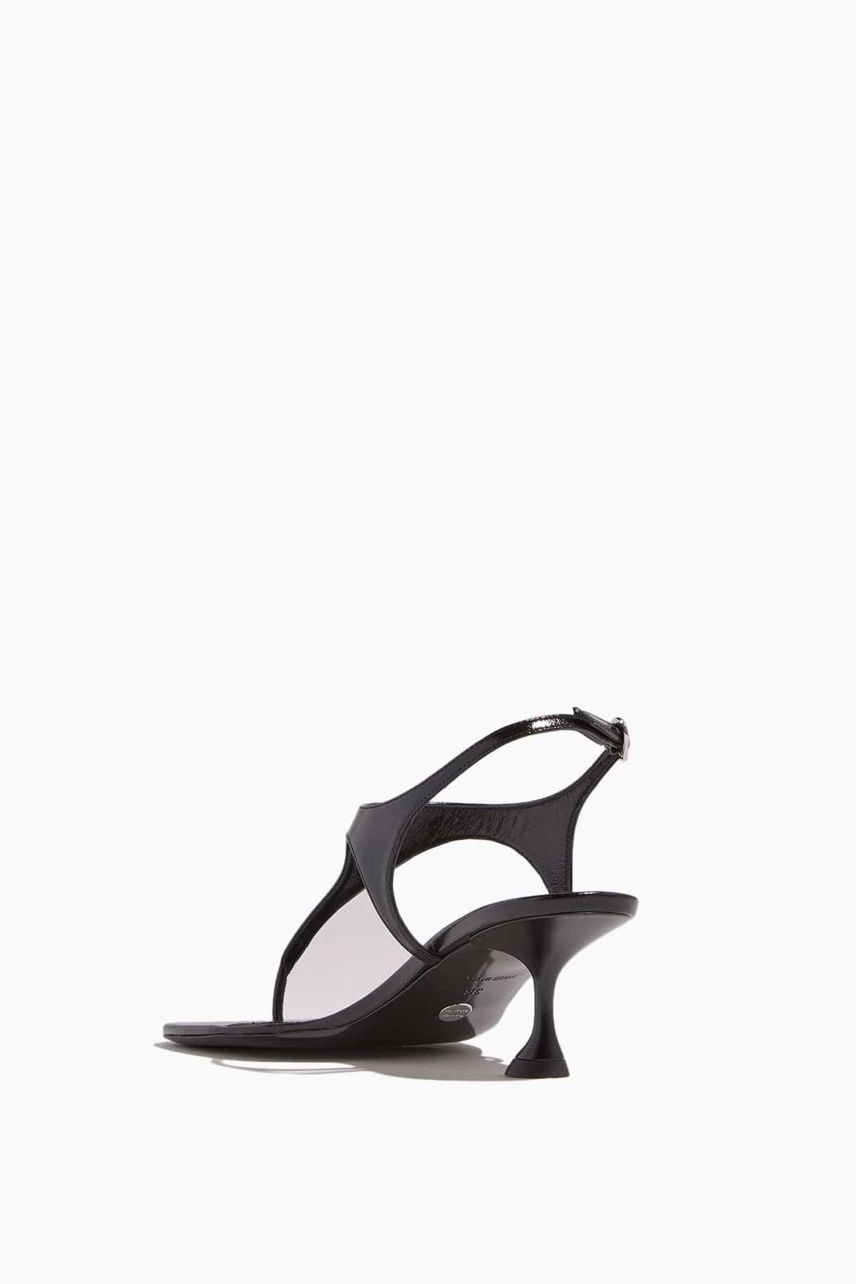 Tee Thong Sandals in Black - Image 3