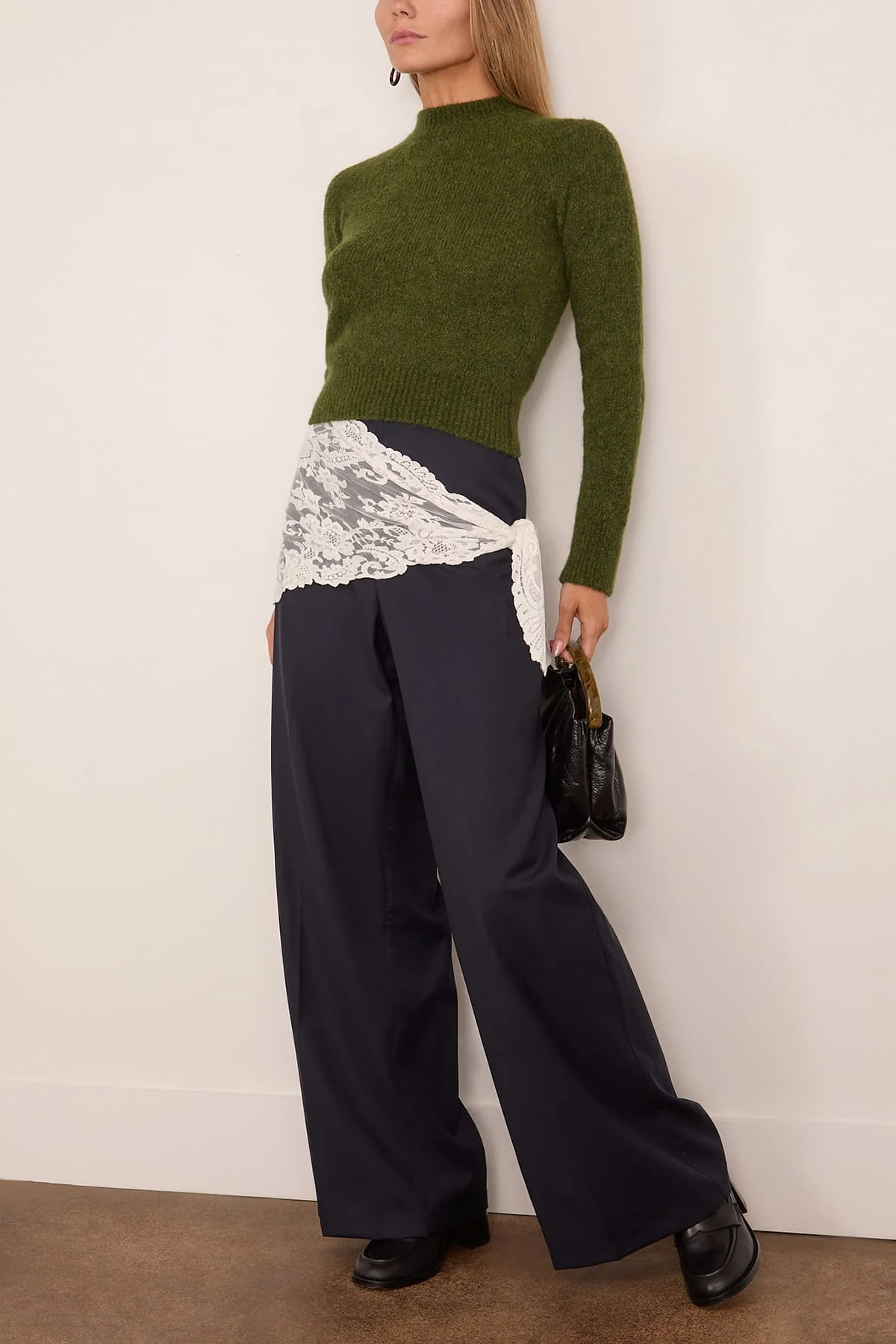 Texas Sweater in Dark Green - Image 2