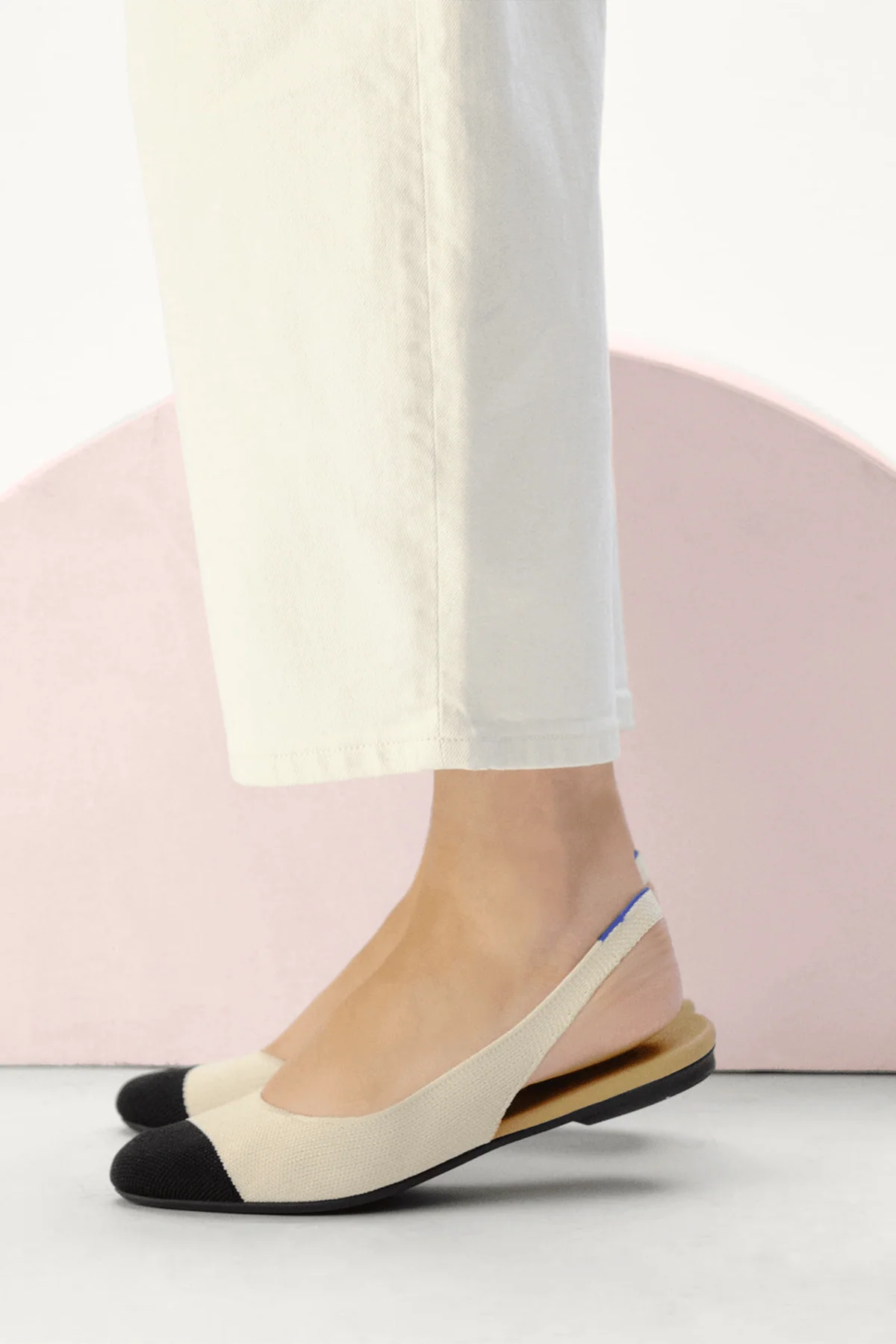 The Almond Slingback in Conch Captoe - Image 2