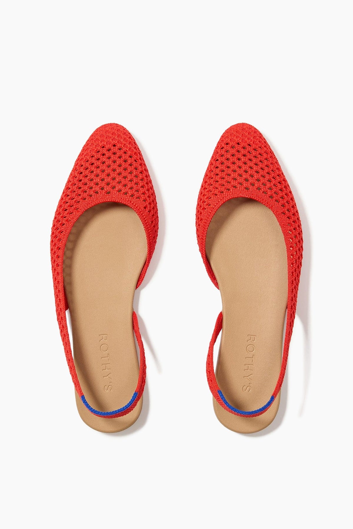 The Almond Slingback in Poppy Mesh - Image 3