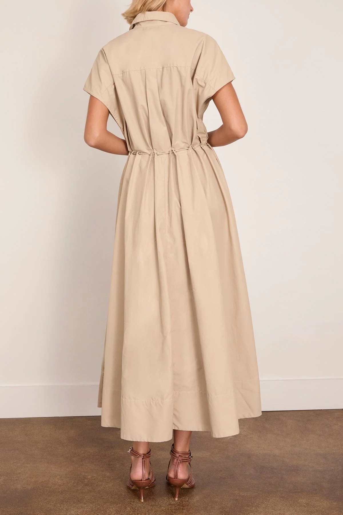 The Blake Short Sleeve Shirtdress in Dune - Image 4