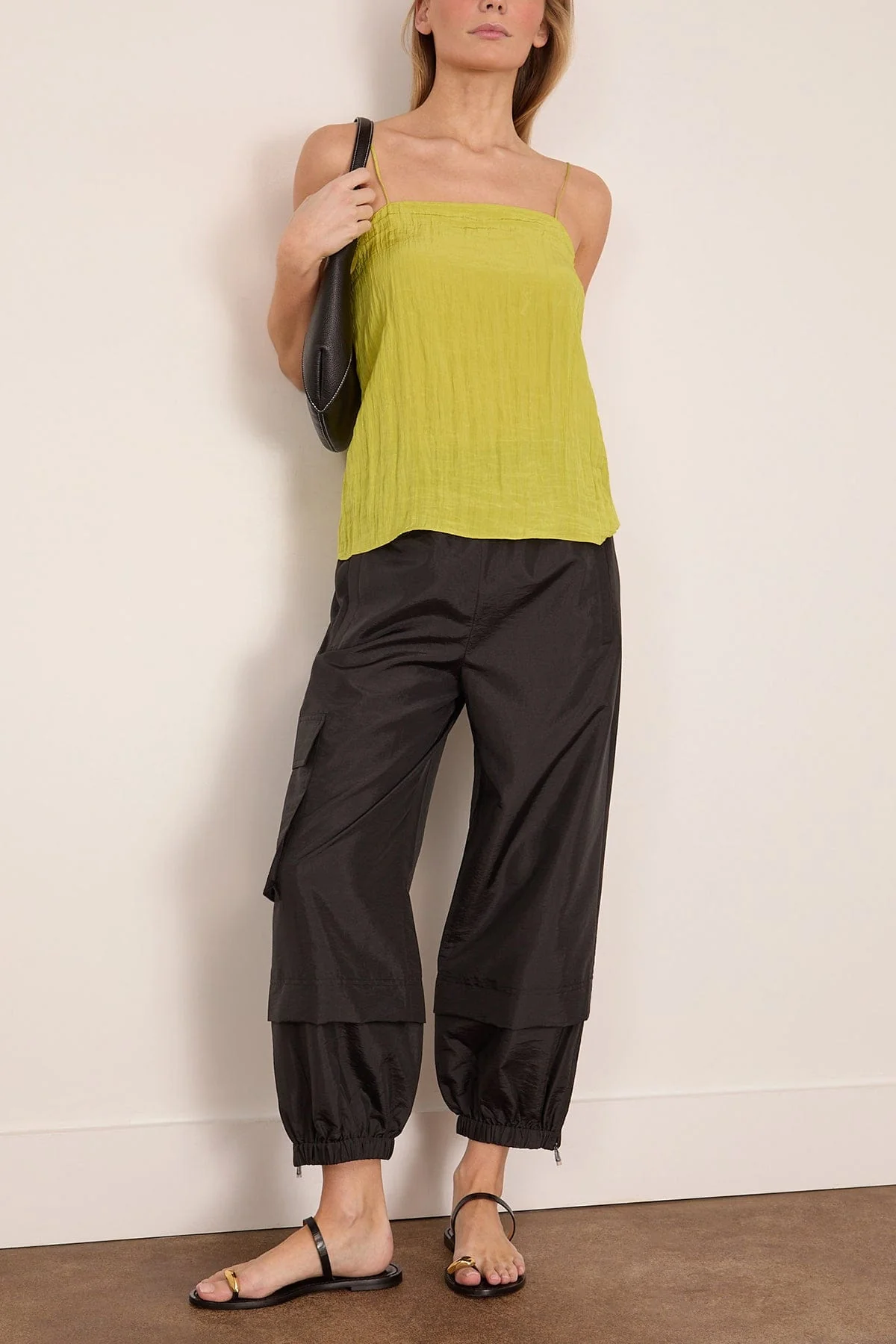 The Crinkle Slip Cami in Peapod - Image 2