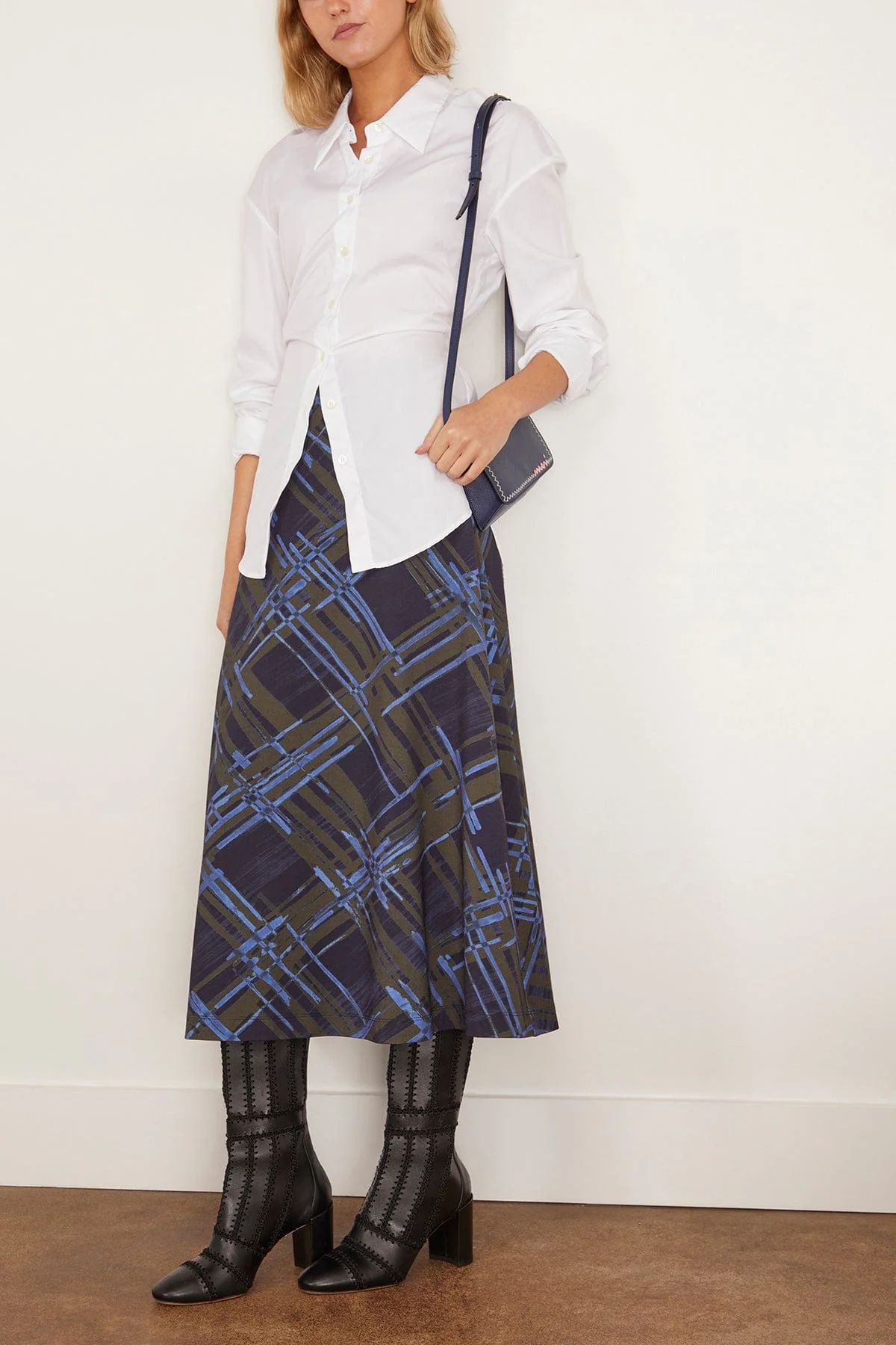 Thea Skirt in Maritime Blue/Army Multi - Image 2