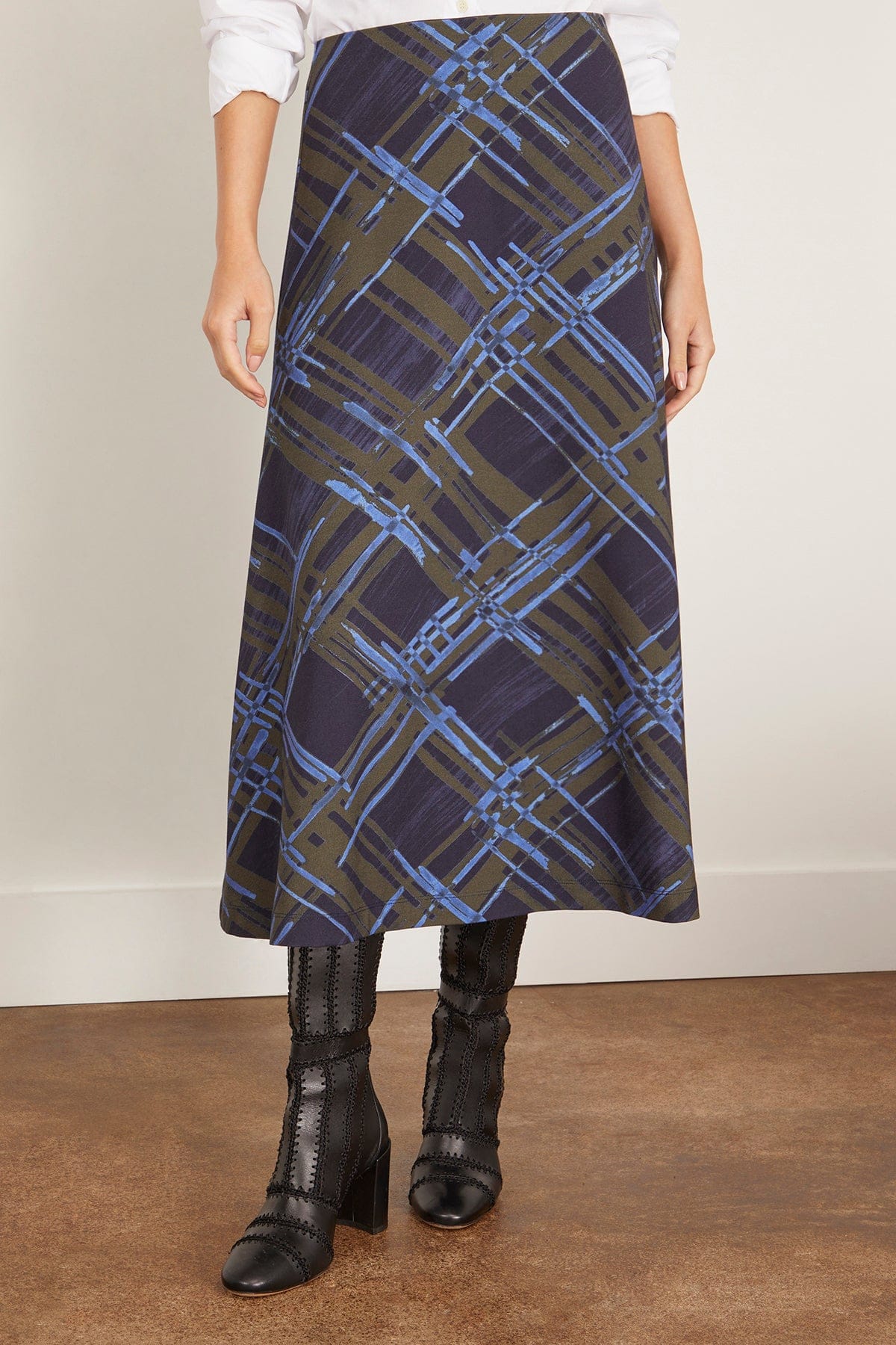 Thea Skirt in Maritime Blue/Army Multi - Image 3