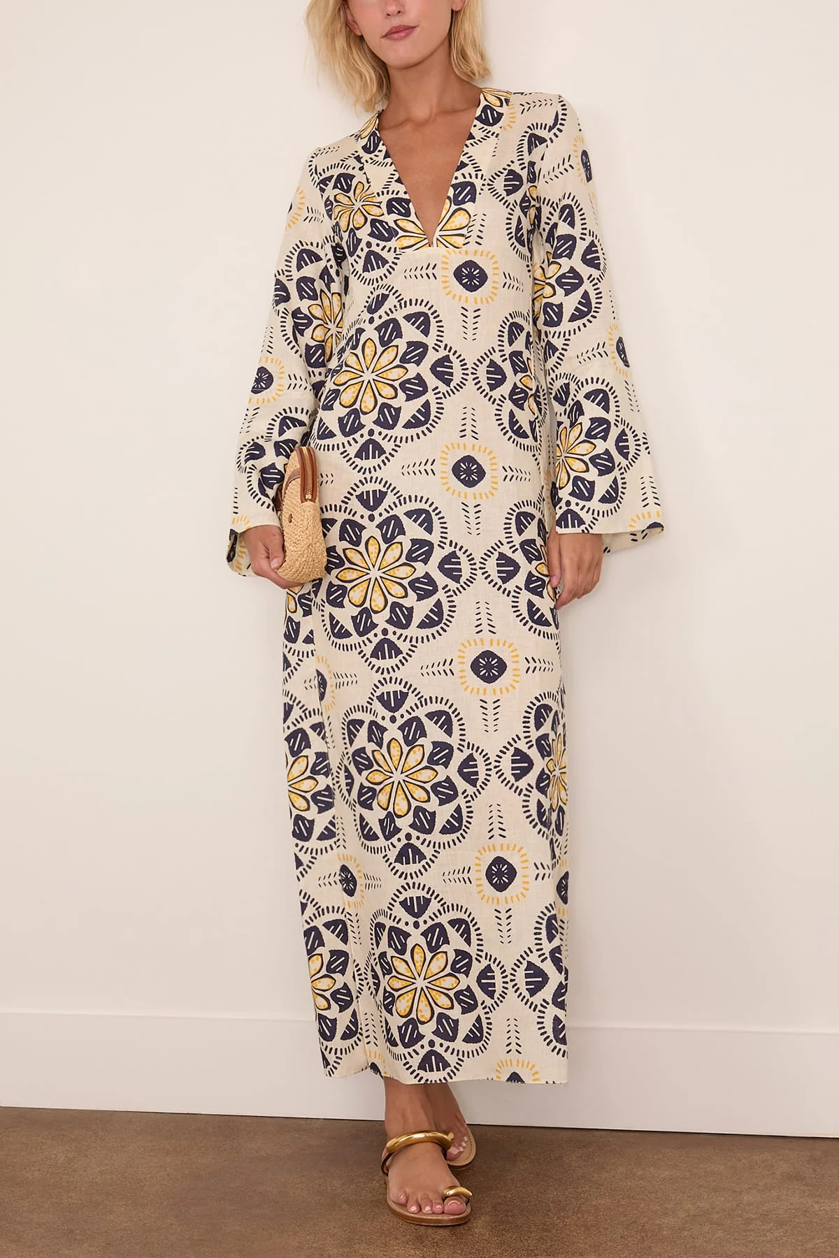 Theodora Column Dress in Adey Soleil - Image 2