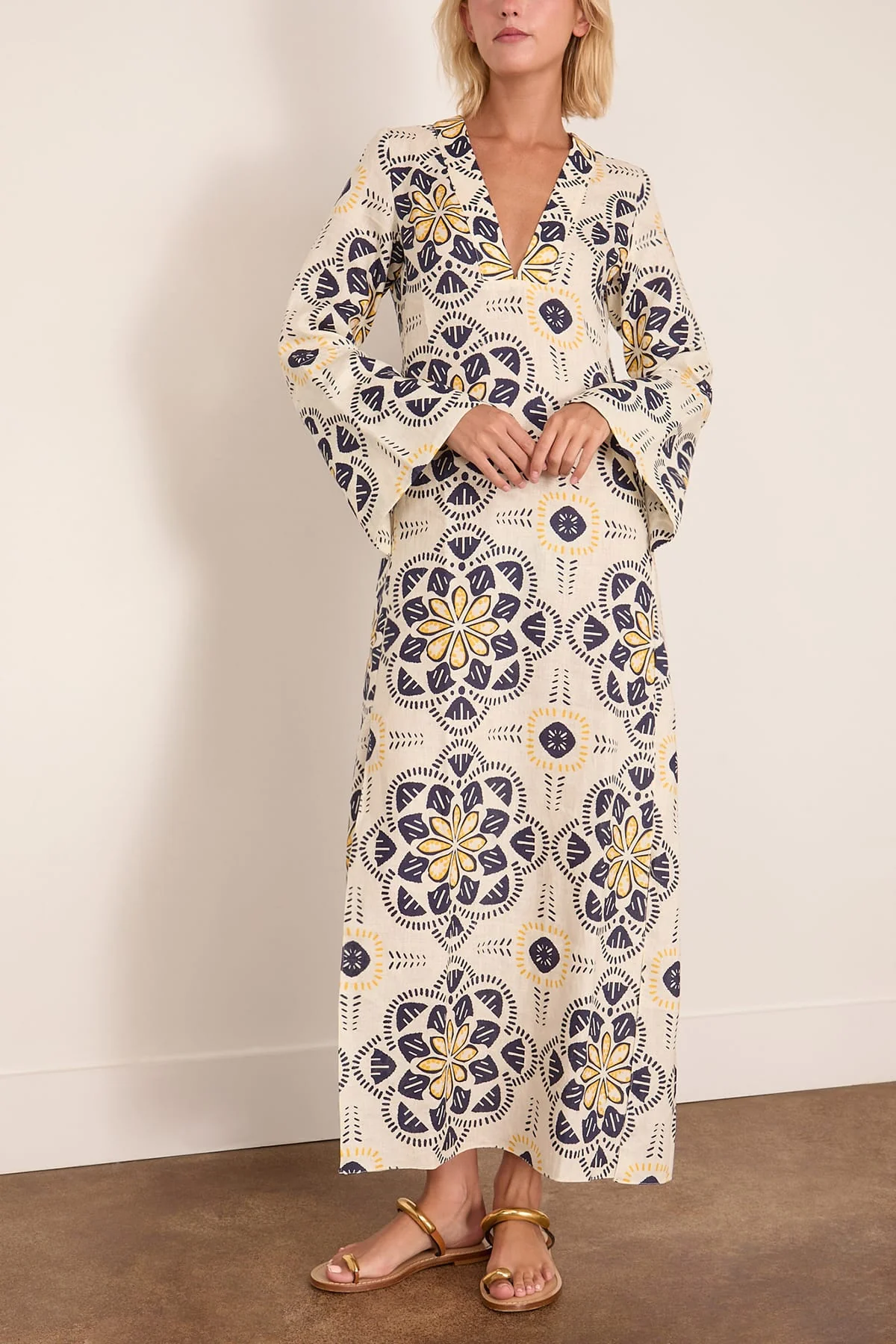 Theodora Column Dress in Adey Soleil - Image 3