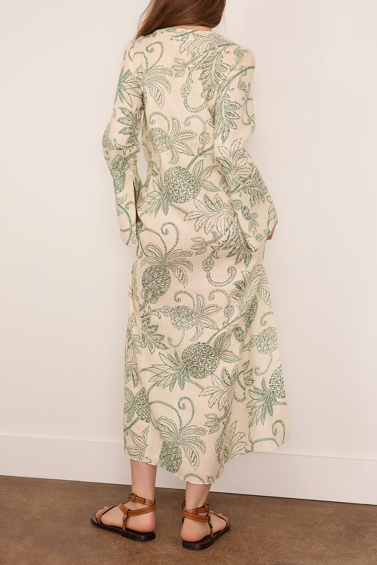 Theodora Dress in Mokata Green - Image 4