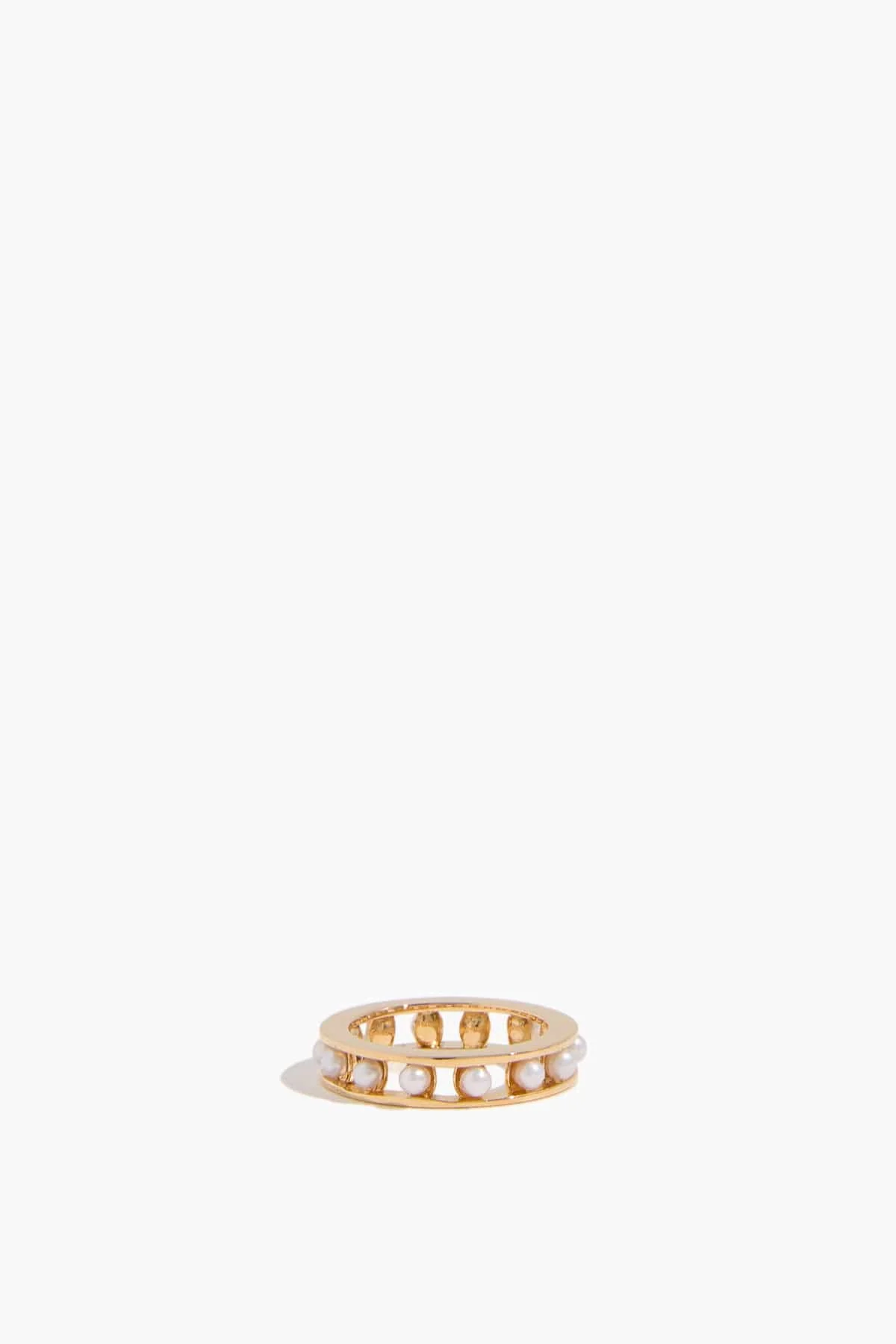 Tiger Pearl Ring in Yellow Gold