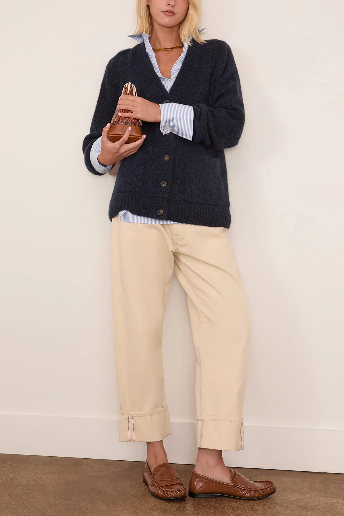 Tokas Cardigan in Navy - Image 2