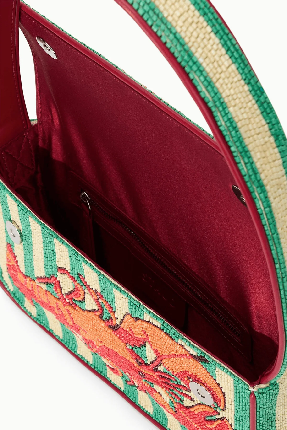 Tommy Beaded Bag in Summer Lobster - Image 4